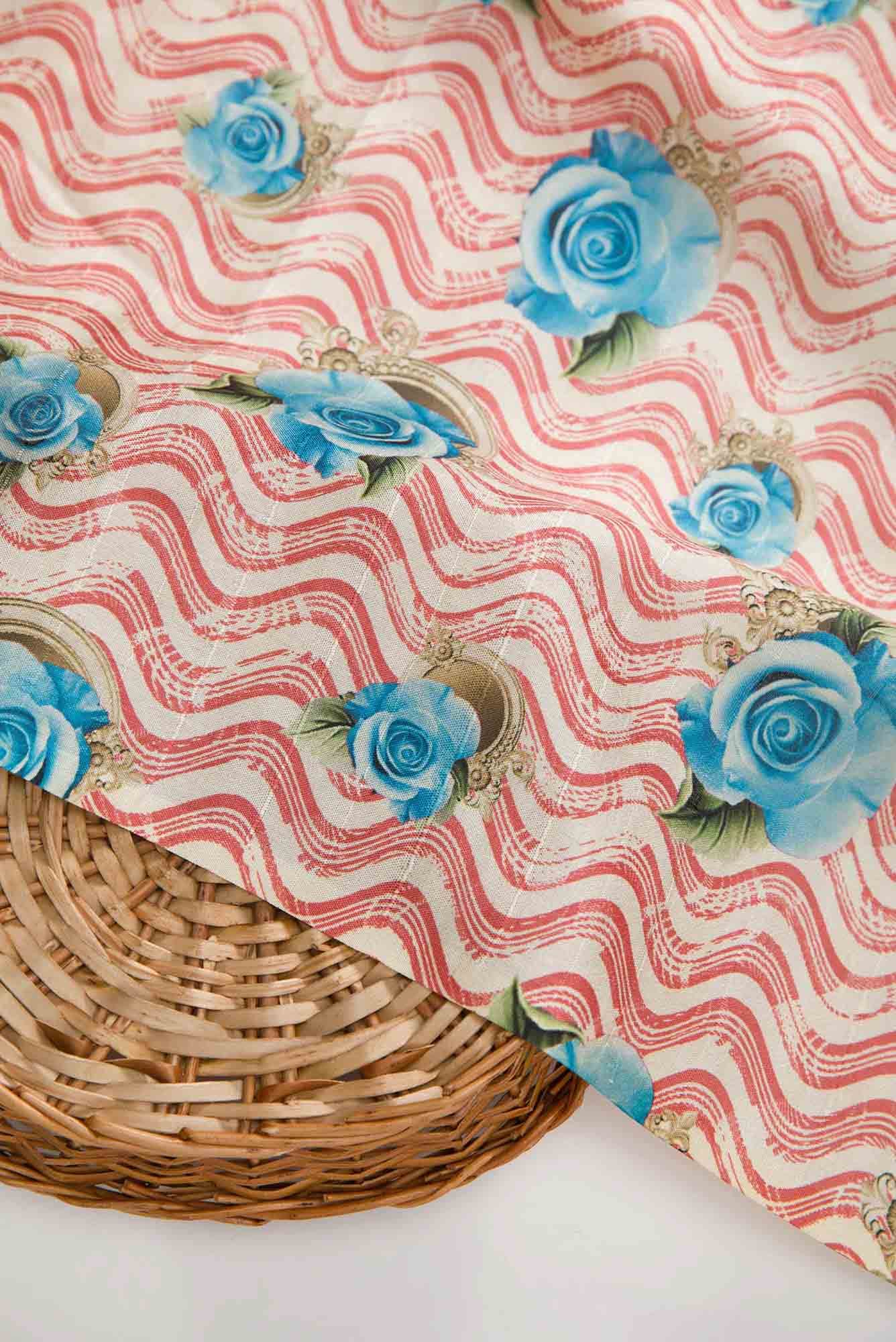 Off White Tussar Silk Dress Material