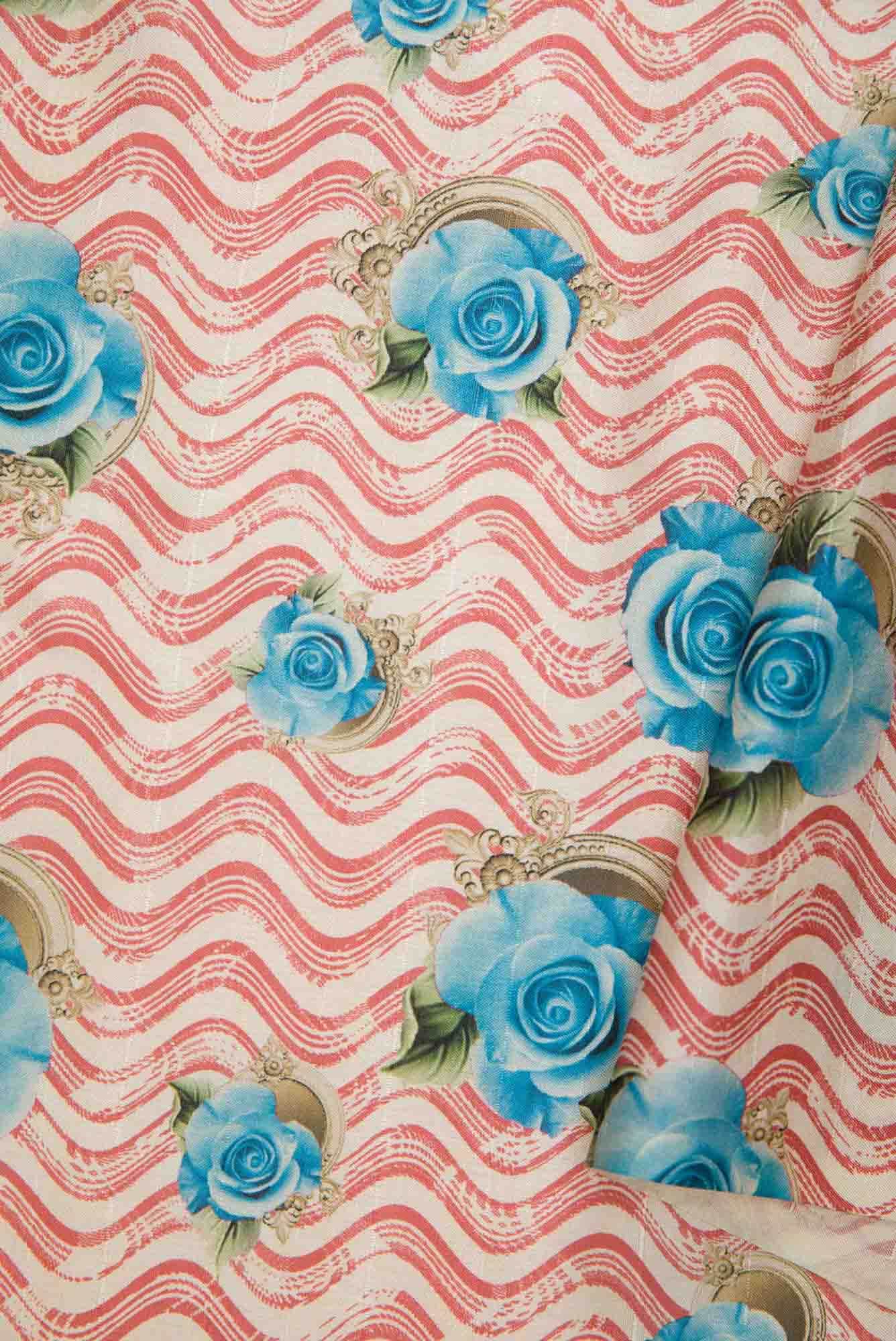 Off White Tussar Silk Dress Material