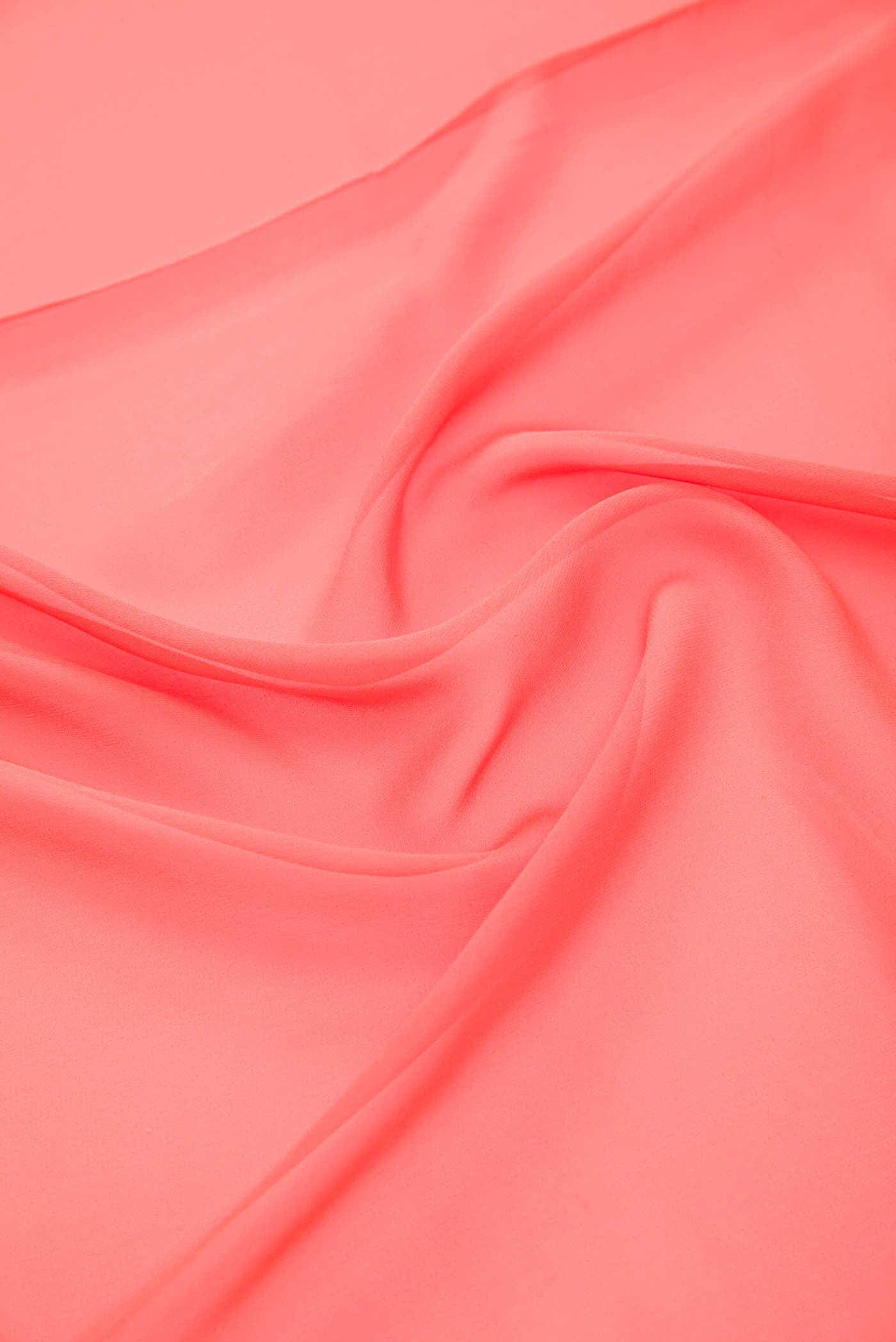 Saffron Georgette Dress Material