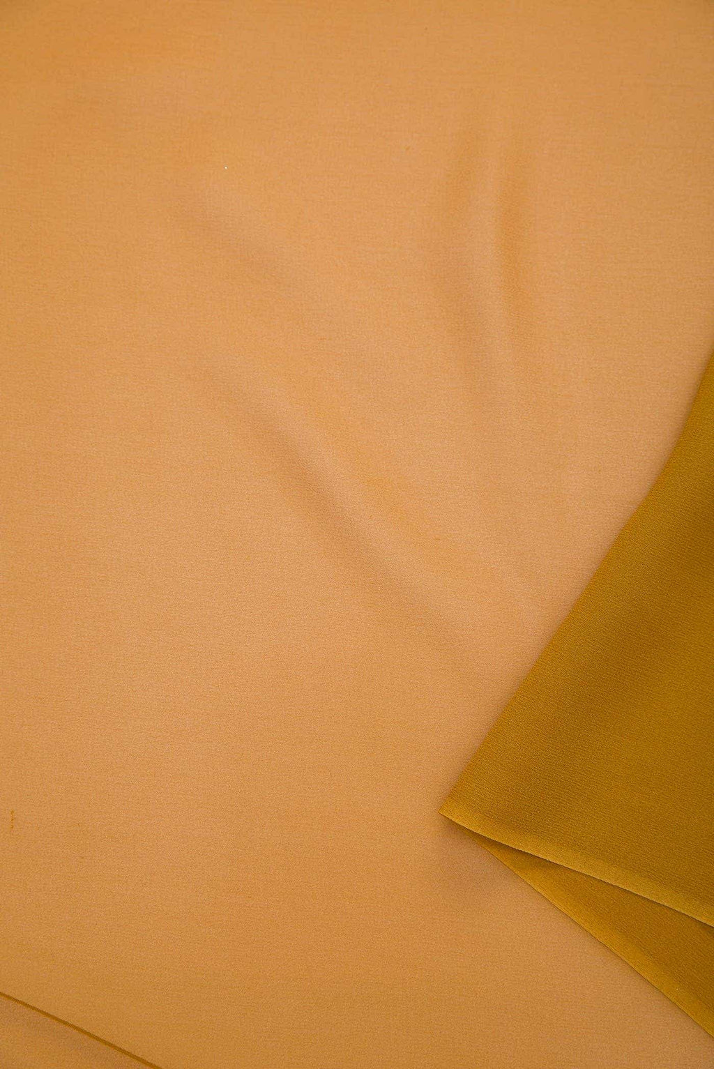 Mustard Mysore Georgette Dress Material