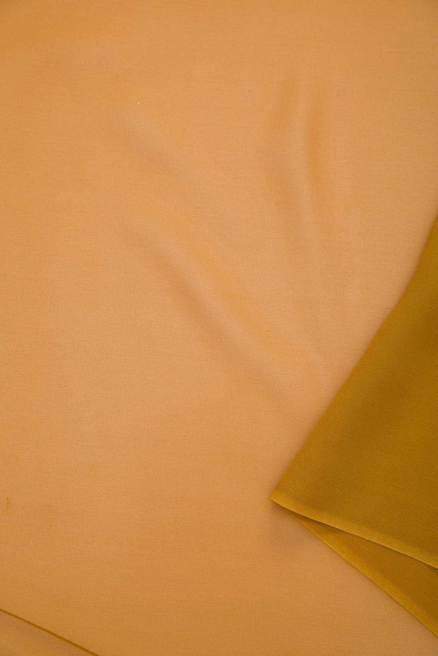 Mustard Mysore Georgette Dress Material
