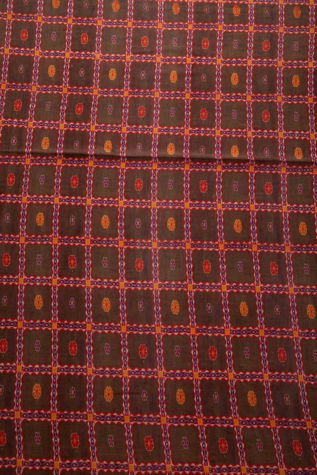 Mehandi Green Chanderi Silk Dress Material