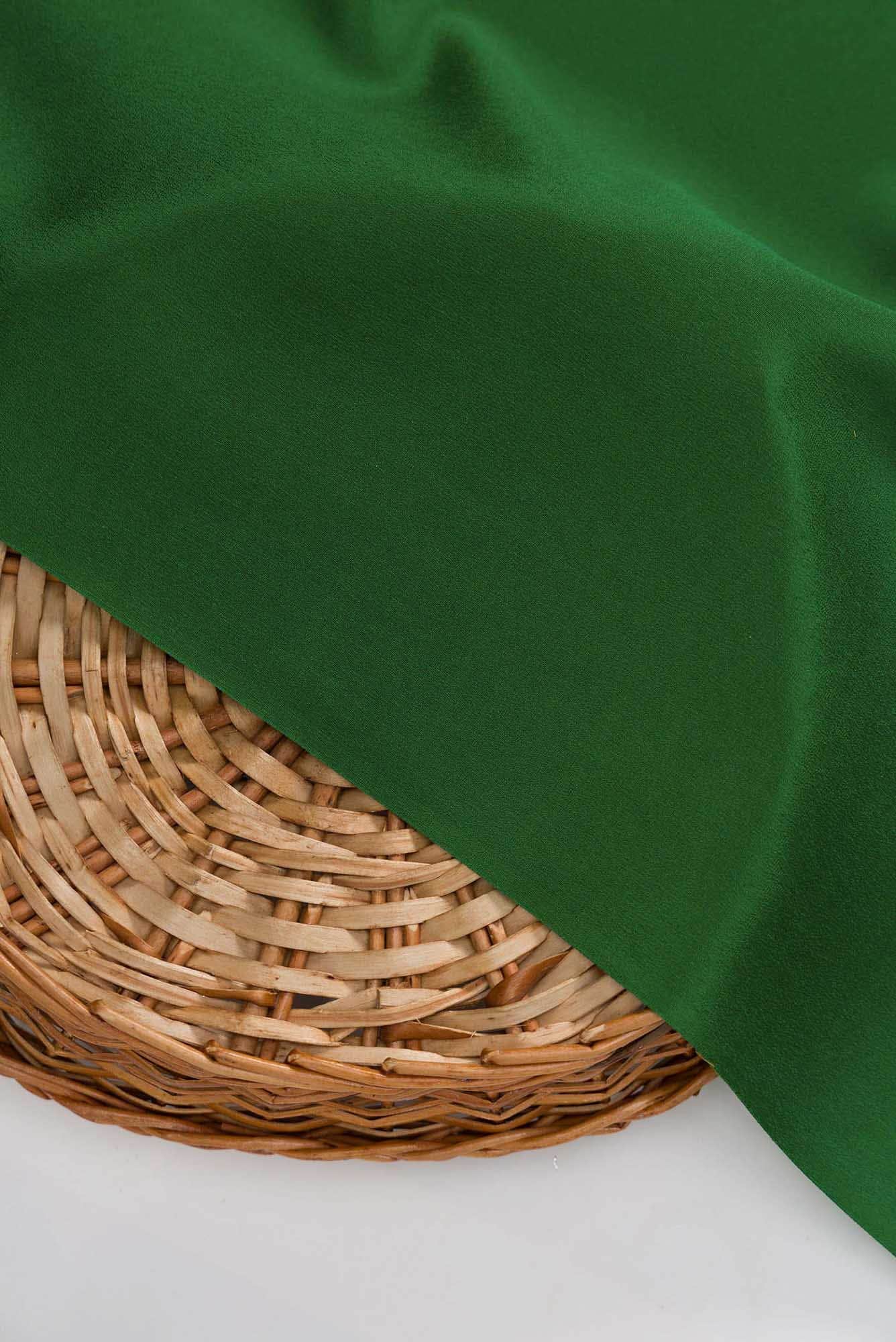 Green Mysore Georgette Dress Material