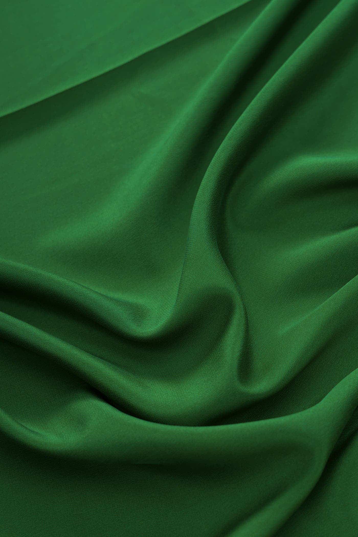 Green Mysore Georgette Dress Material