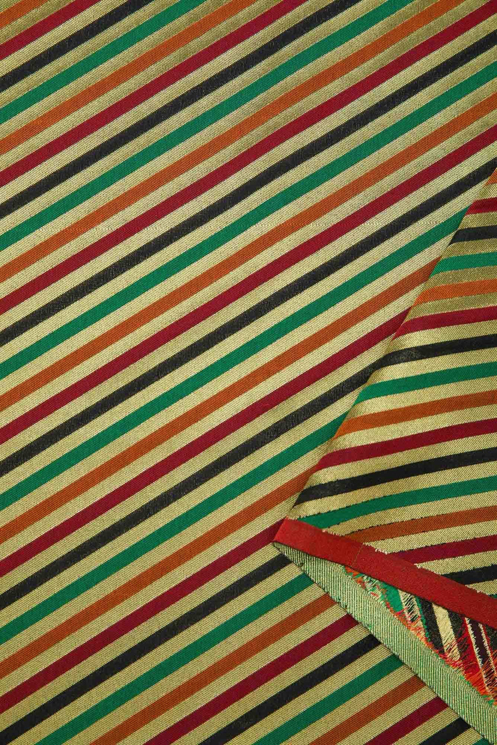 Maroon,Green and Black Blended Banarasi Silk Dress Material