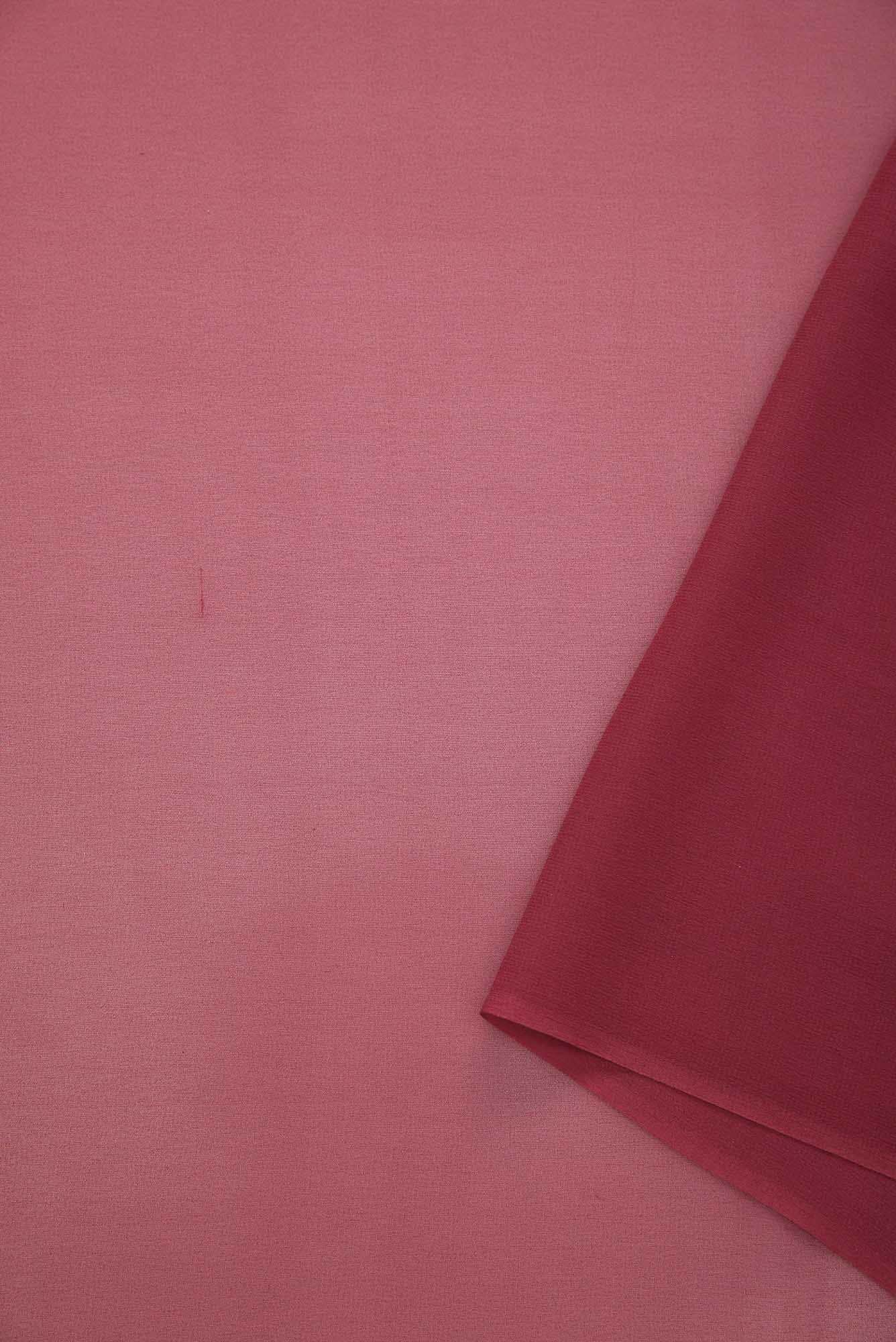 Maroon Georgette Dress Material