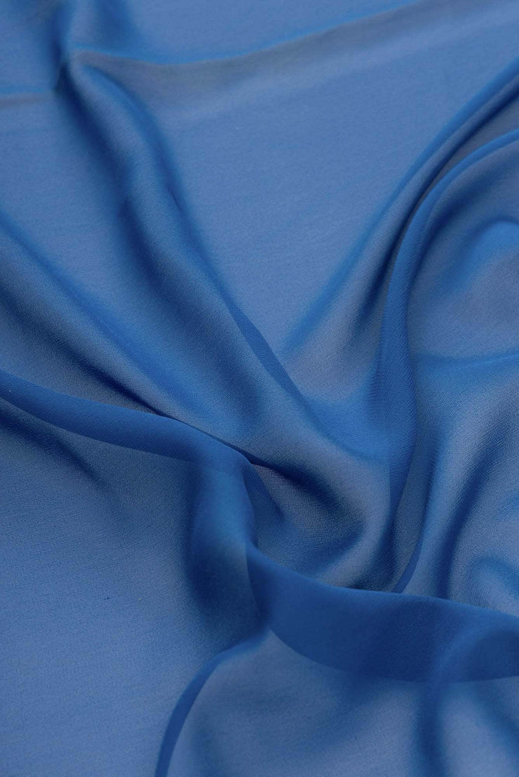 Royal Blue Mysore Georgette Dress Material