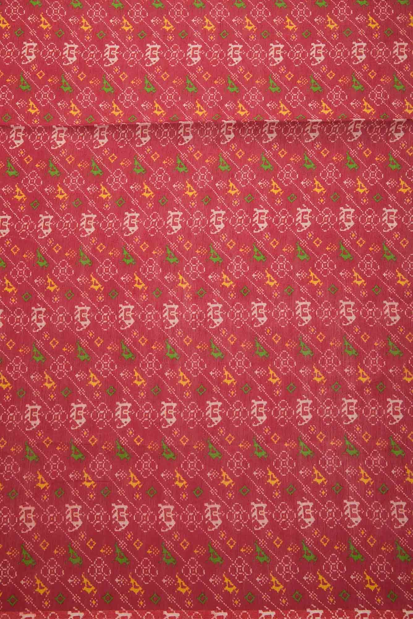 Maroon Chanderi Silk Dress Material