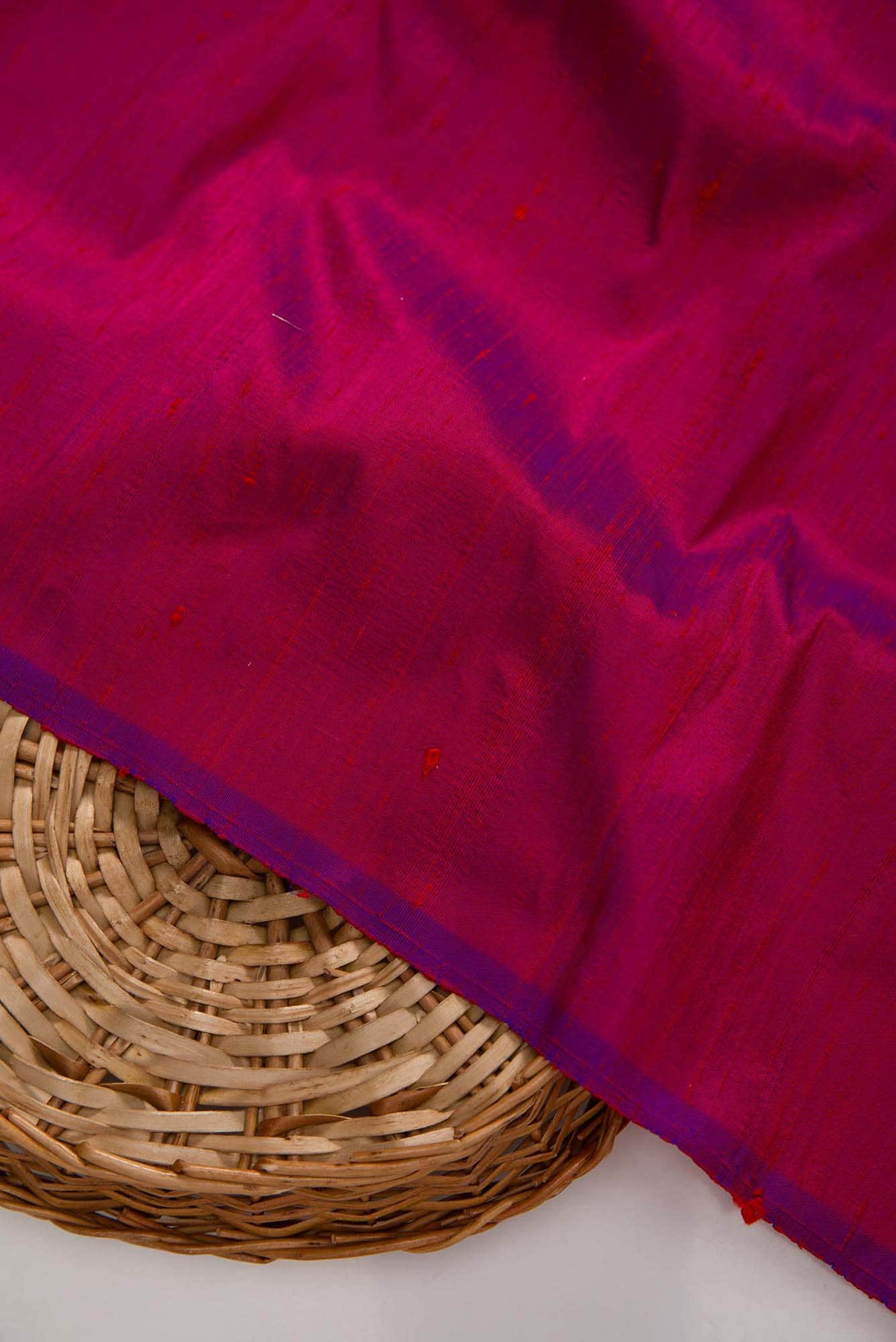 Purple Raw Silk Dress Material