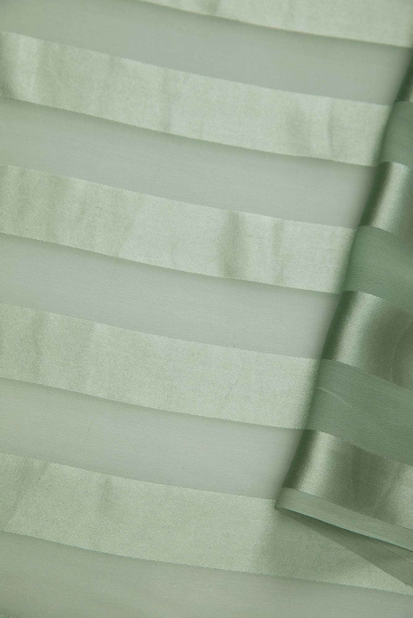 Olive Green Georgette Dress Material