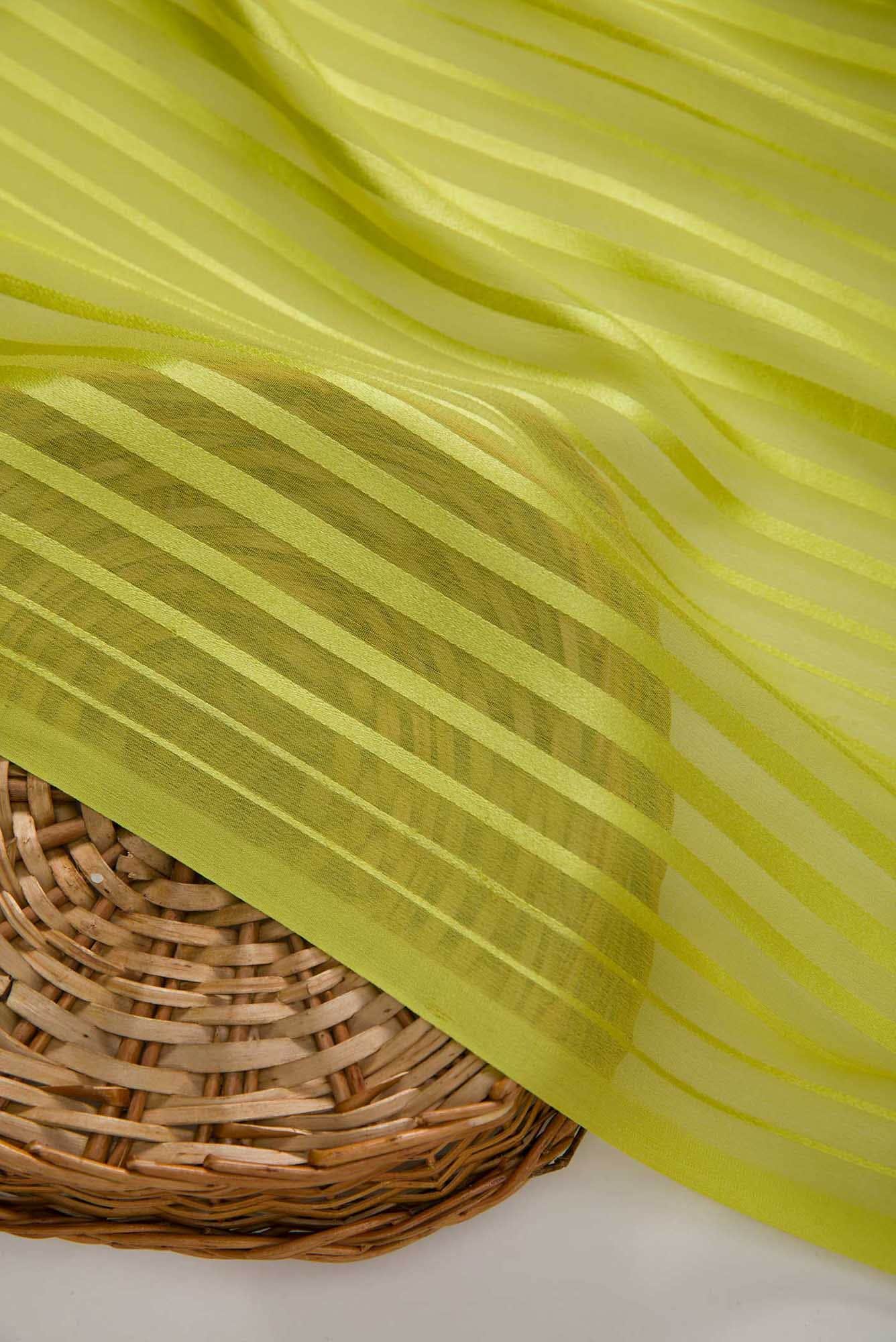 Green Georgette Dress Material
