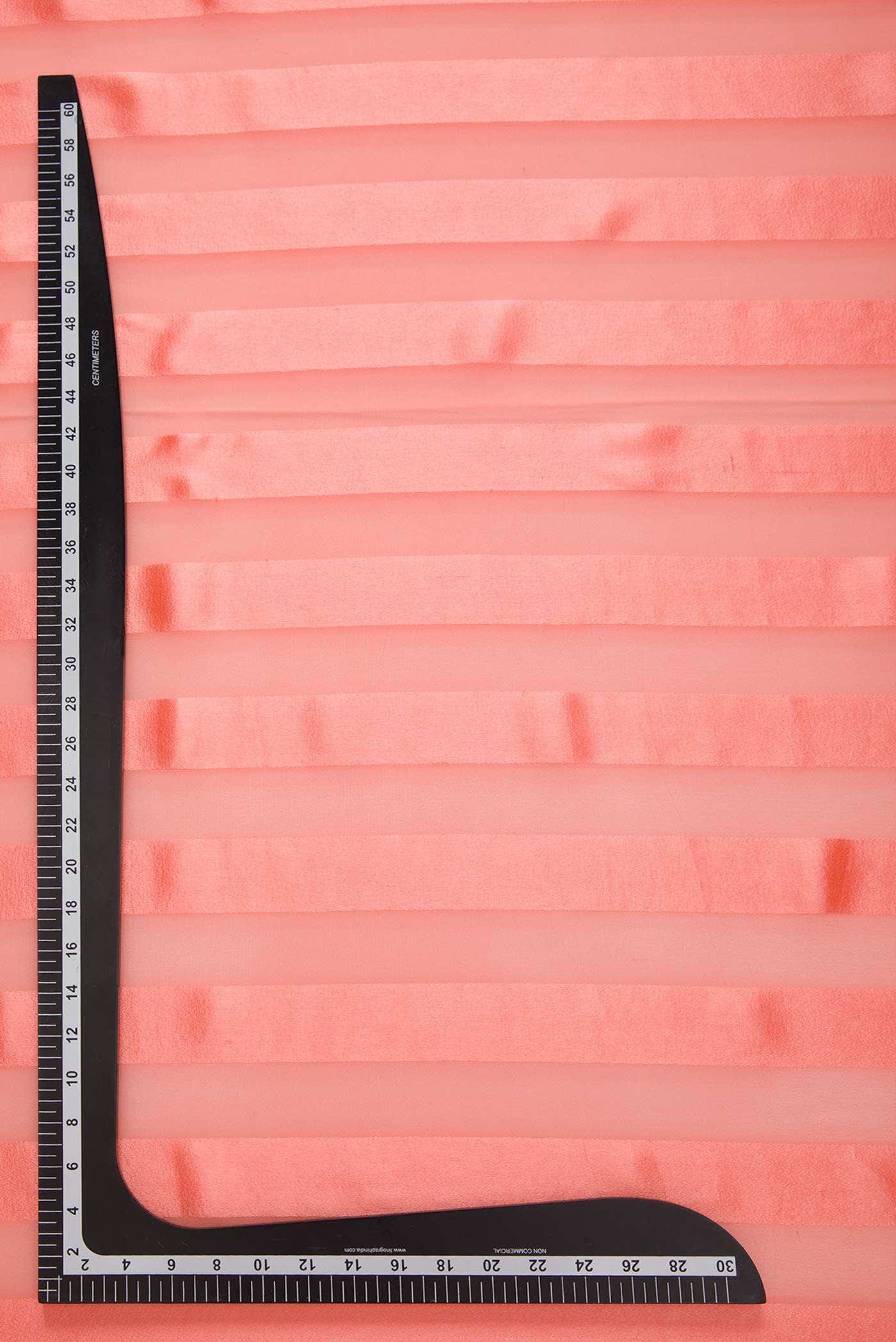 Peach Georgette Dress Material