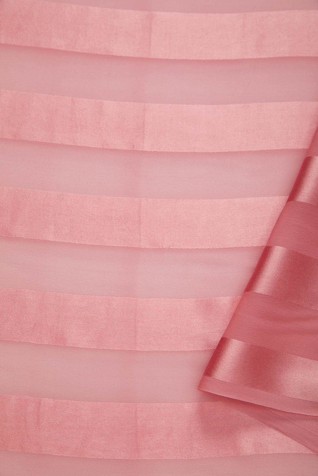 Peach Georgette Dress Material