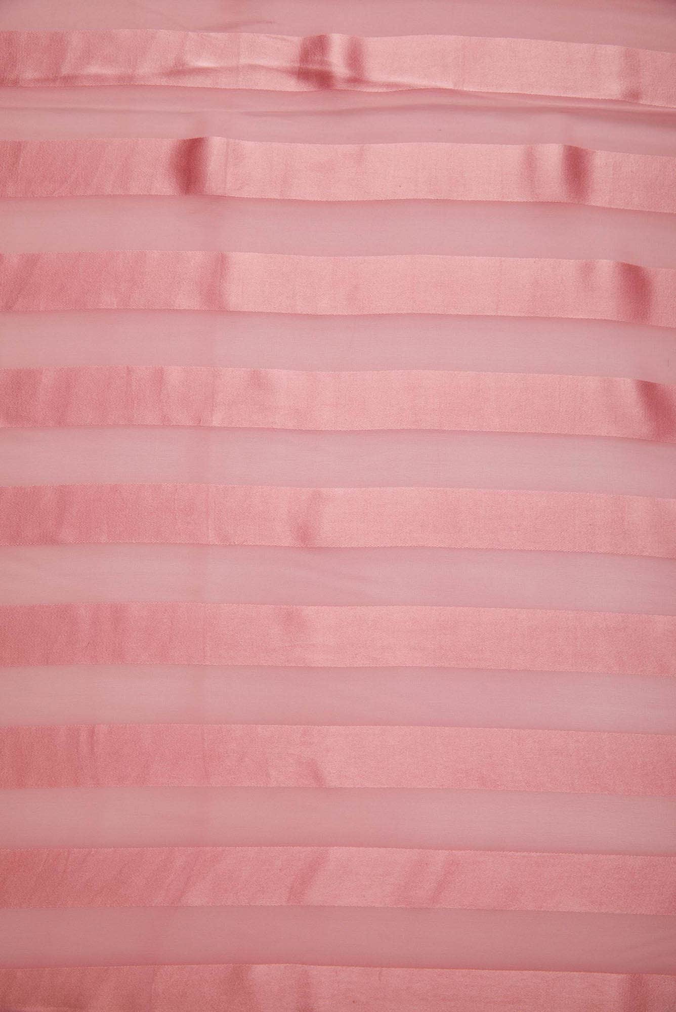 Peach Georgette Dress Material