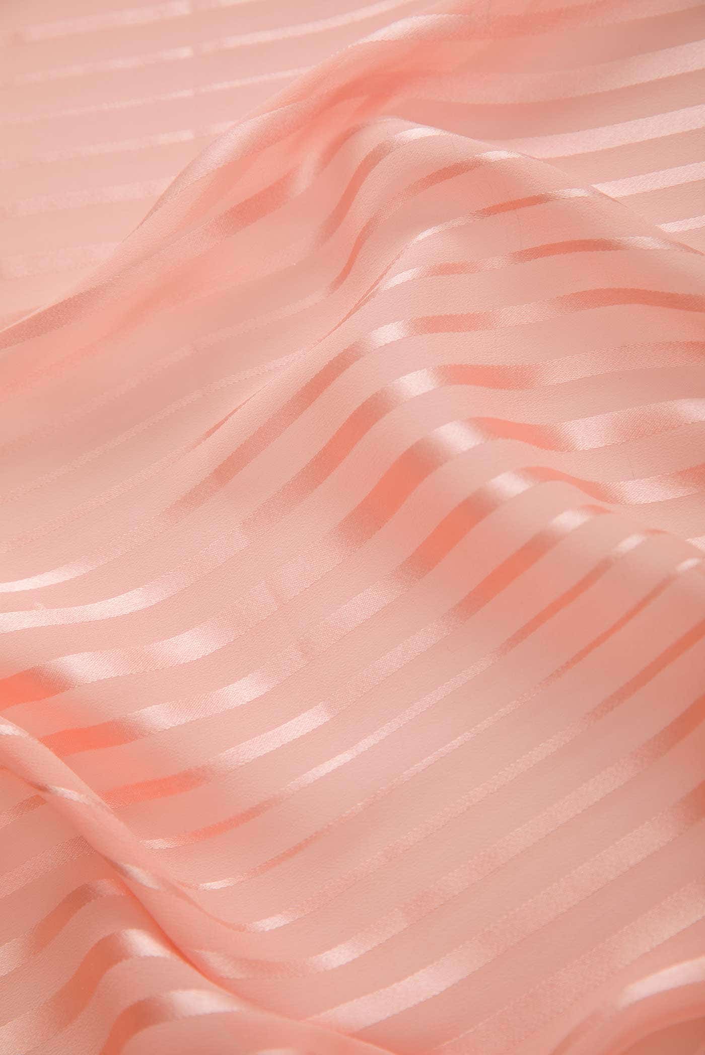 Peach Georgette Dress Material