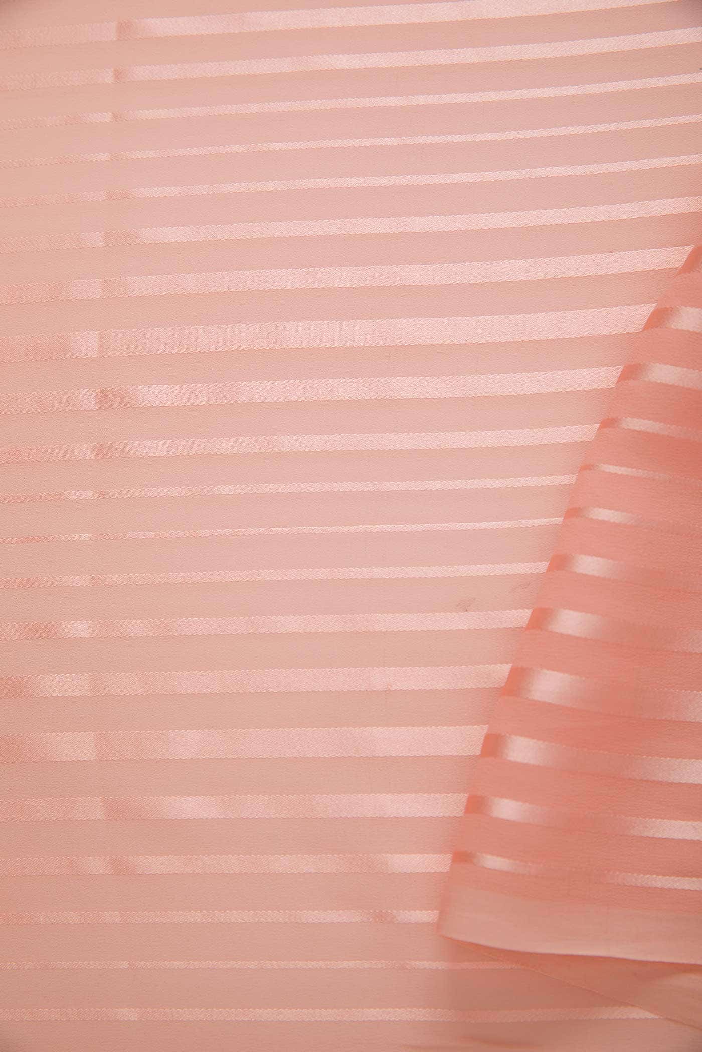 Peach Georgette Dress Material