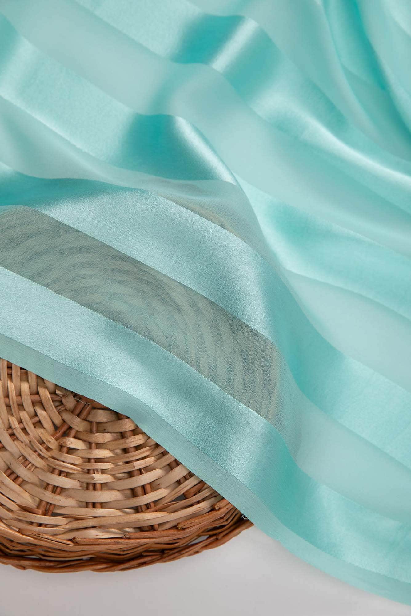 Blue Georgette Dress Material