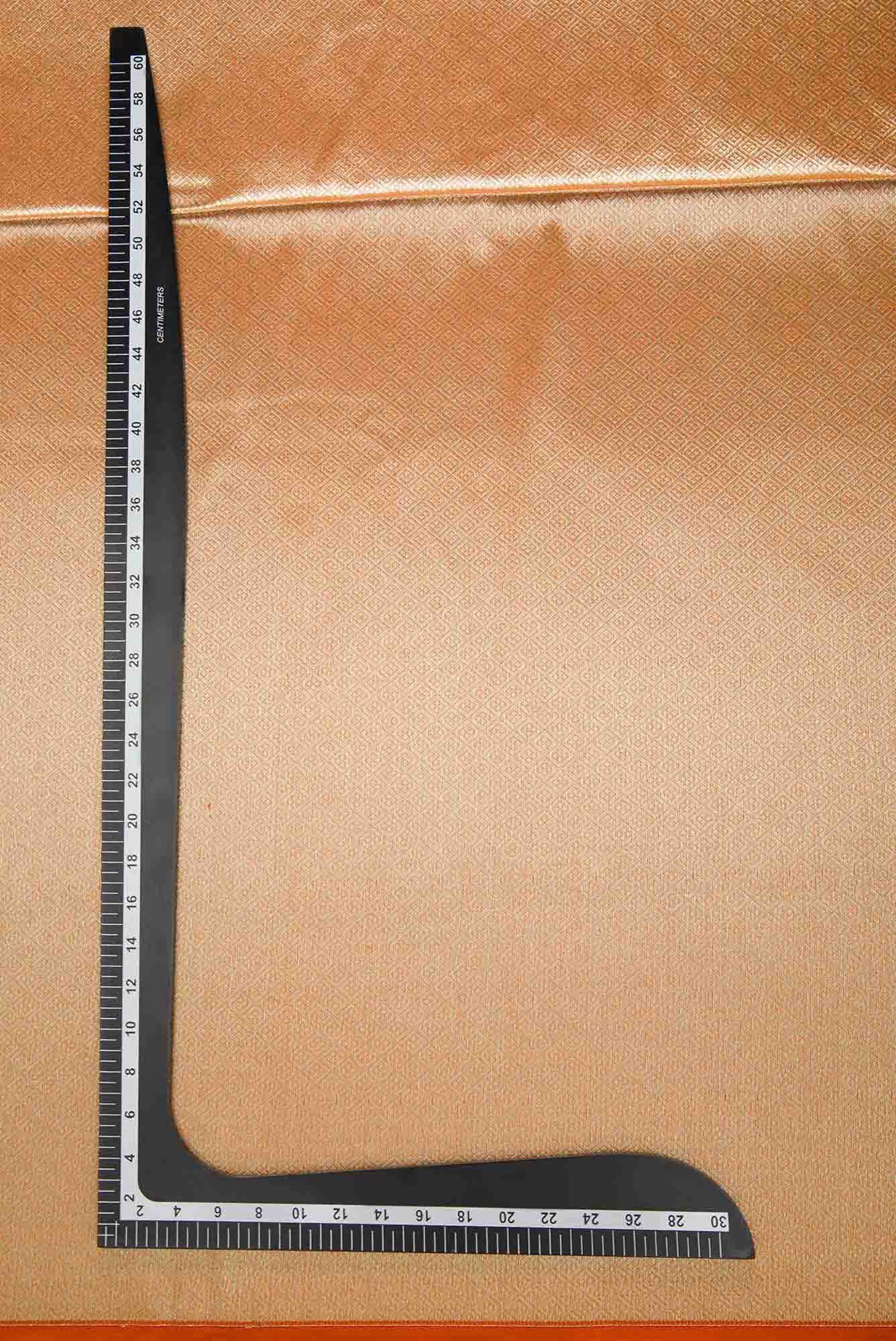 Orange Banarasi Silk Dress Material