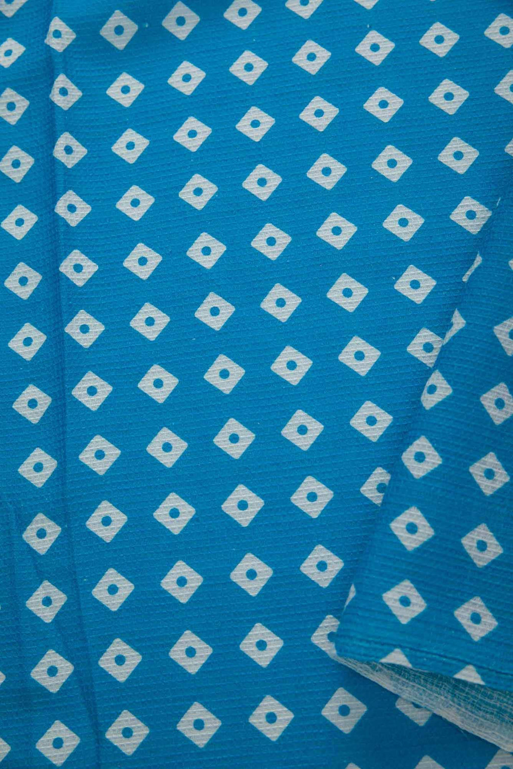 Sky Blue Chanderi Silk Dress Material