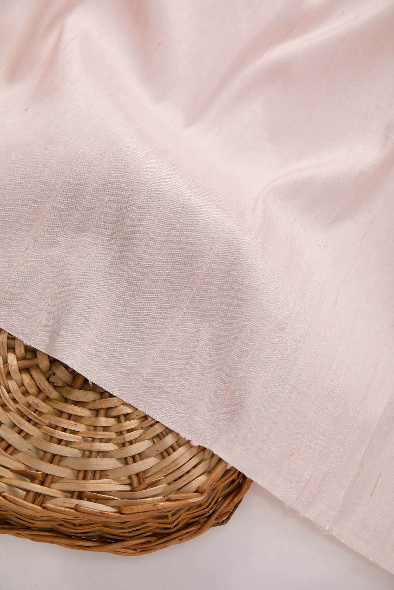 Pink Raw Silk Dress Material