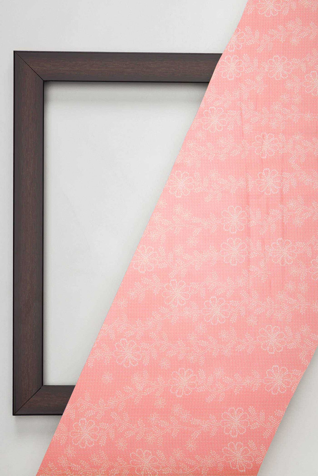 Peach Organza Silk Dress Material