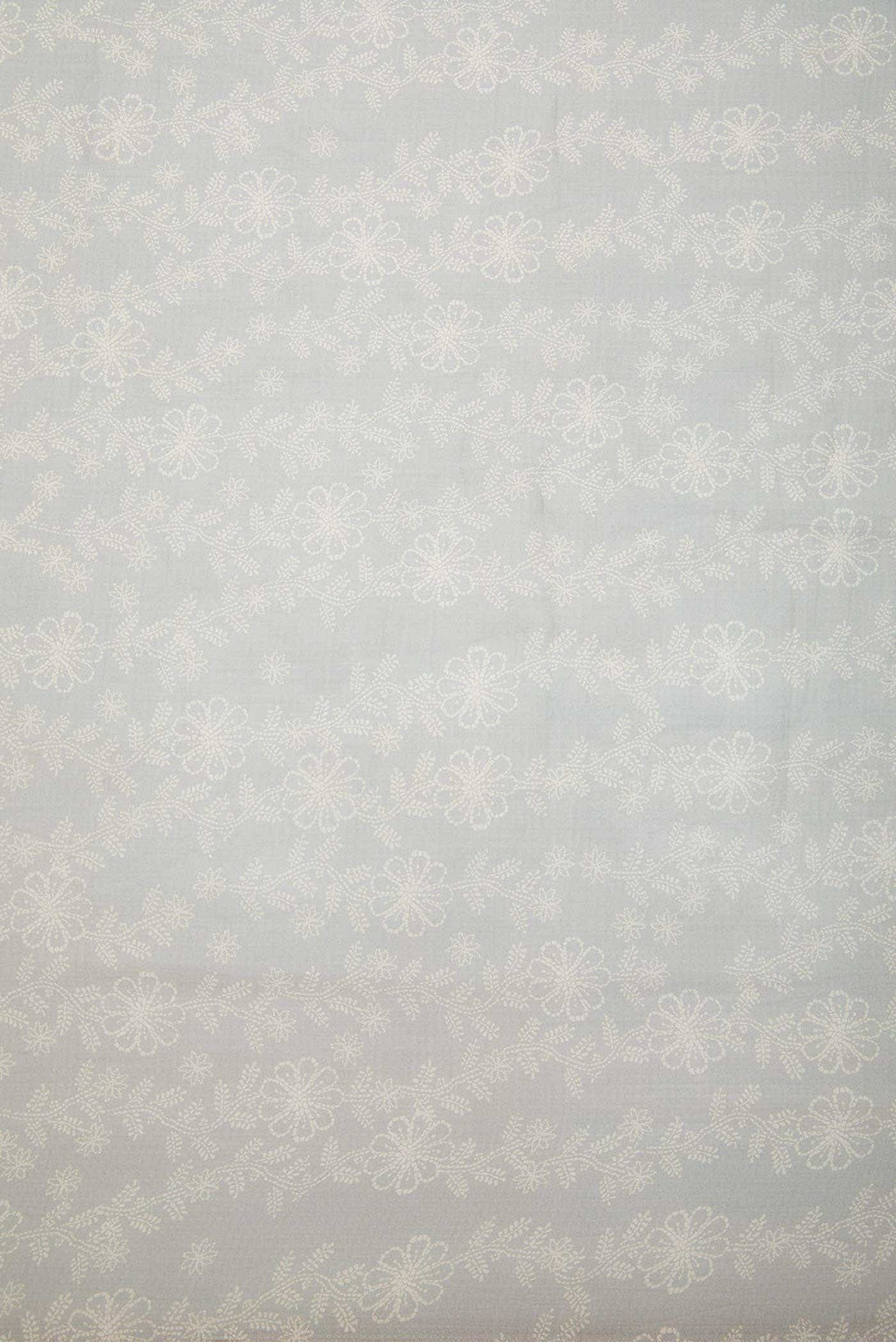 Grey Organza Silk Dress Material