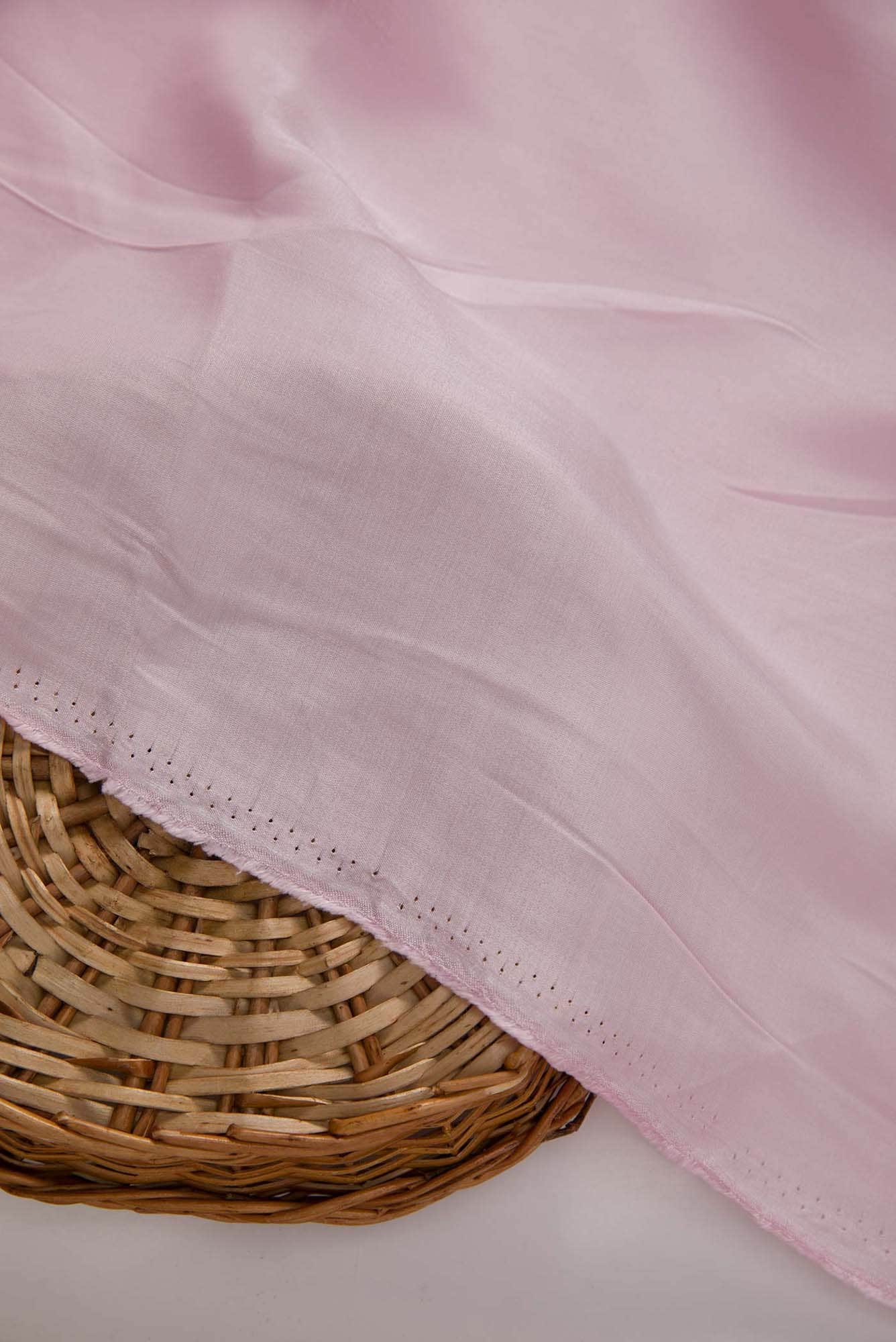 Pink Satin Crepe Dress Material