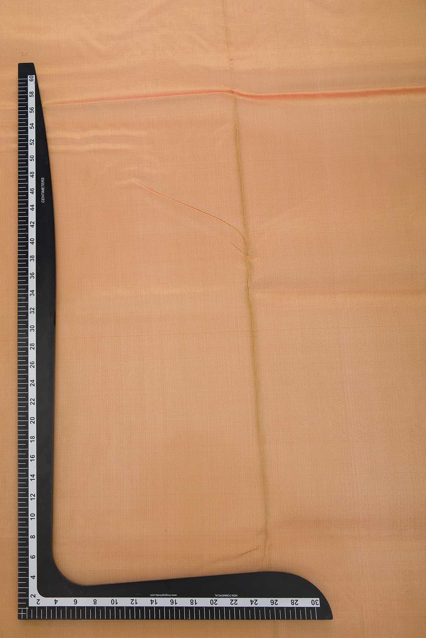 Mustard Organza Silk Dress Material