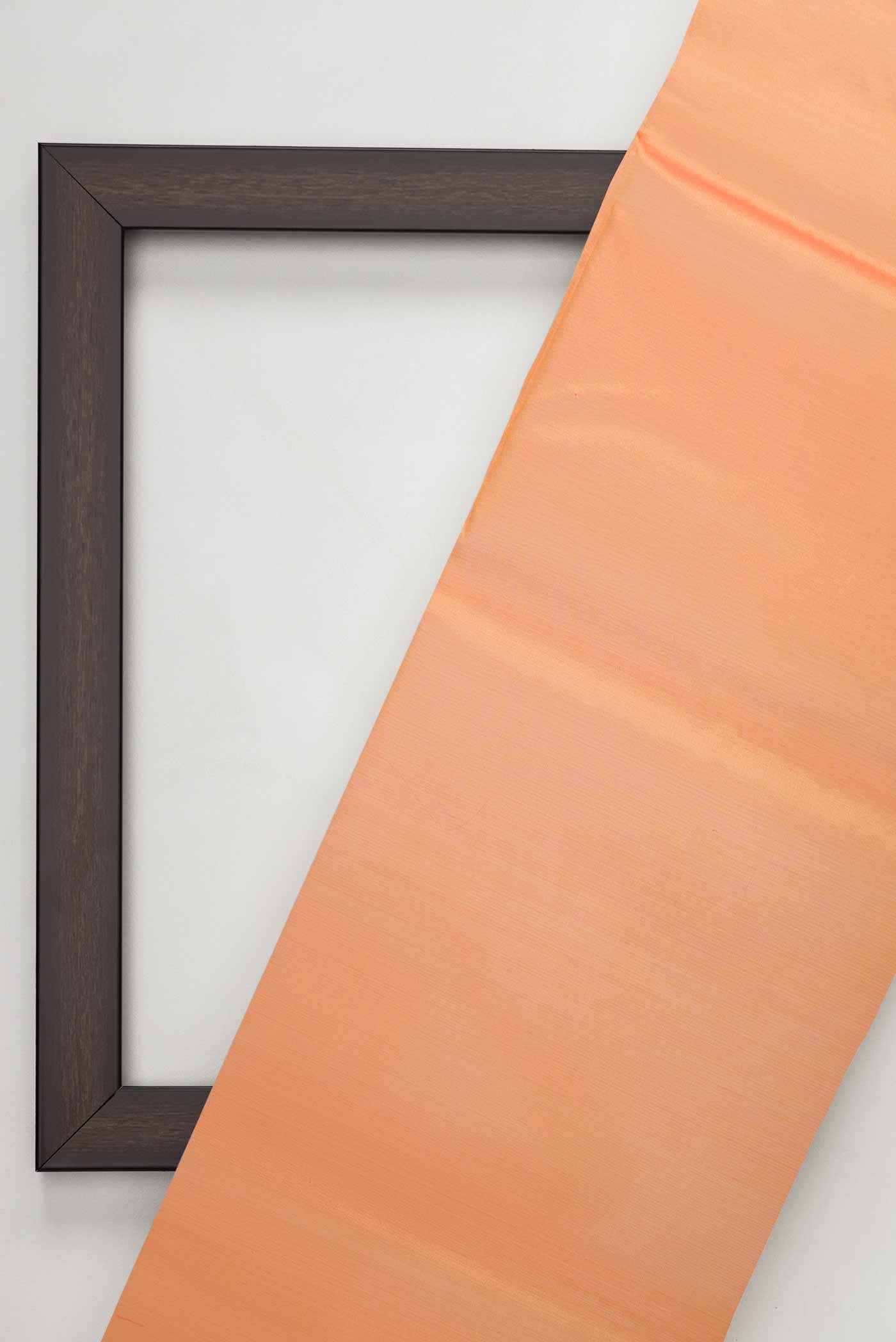 Orange Organza Silk Dress Material