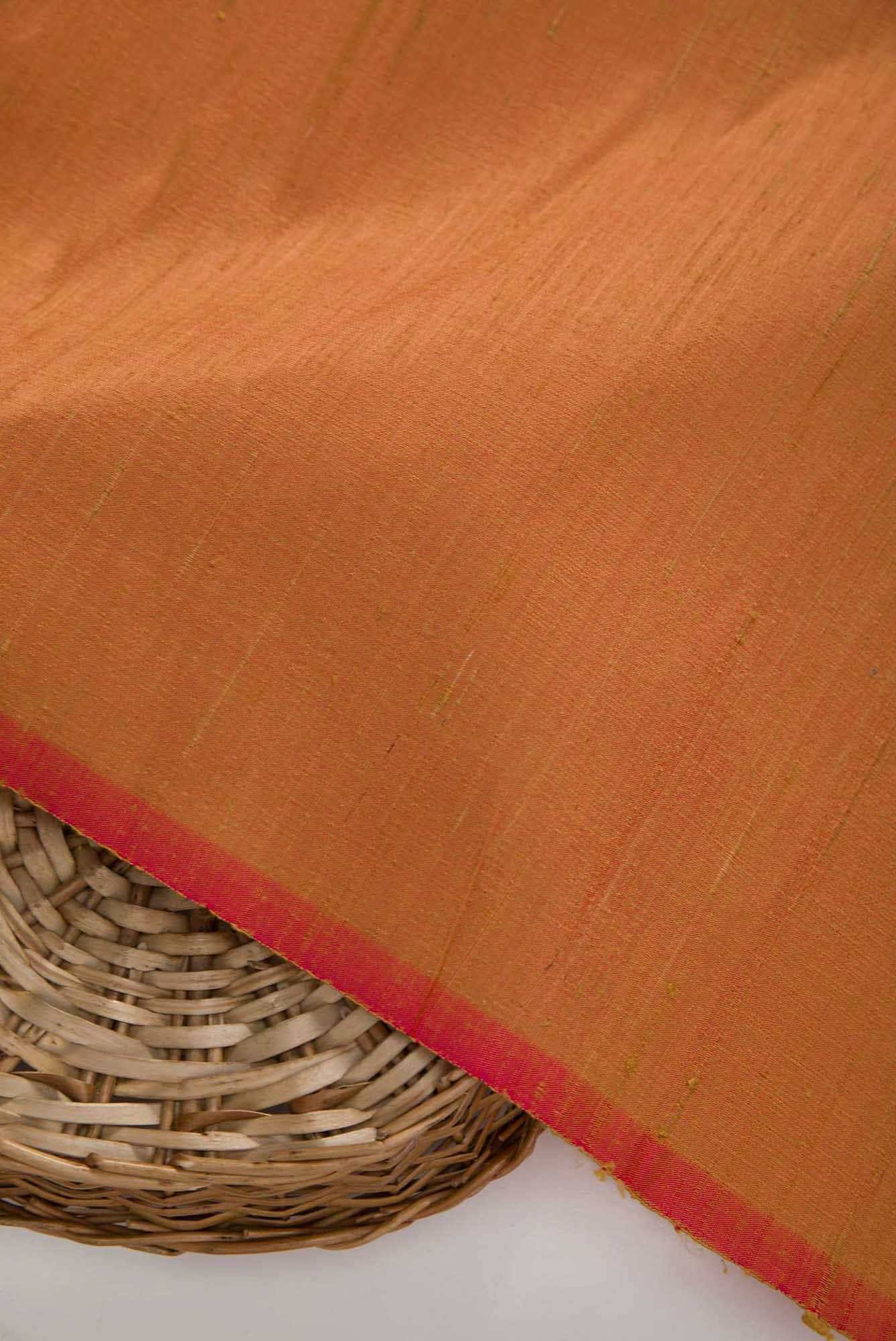 Mustard Raw Silk Dress Material