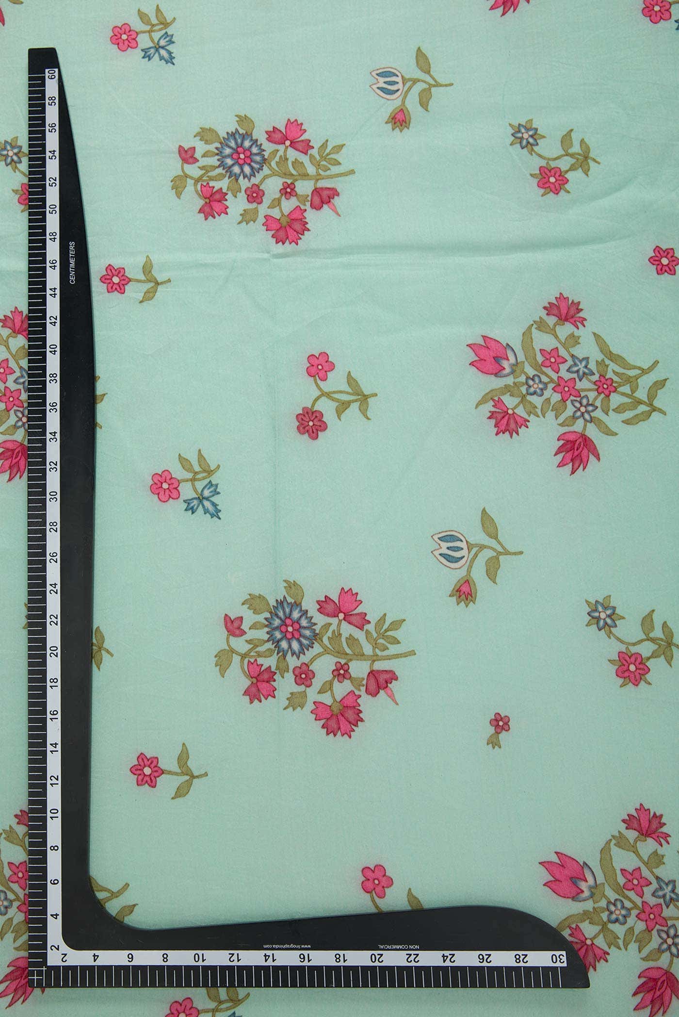 Green Cotton Dress Material
