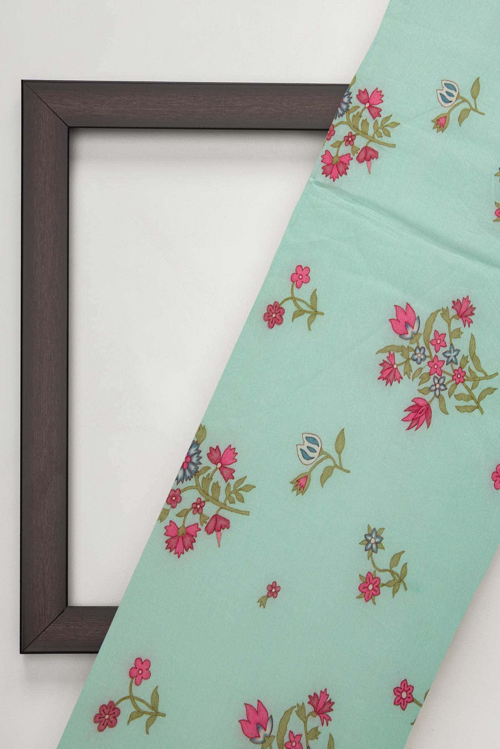 Green Cotton Dress Material