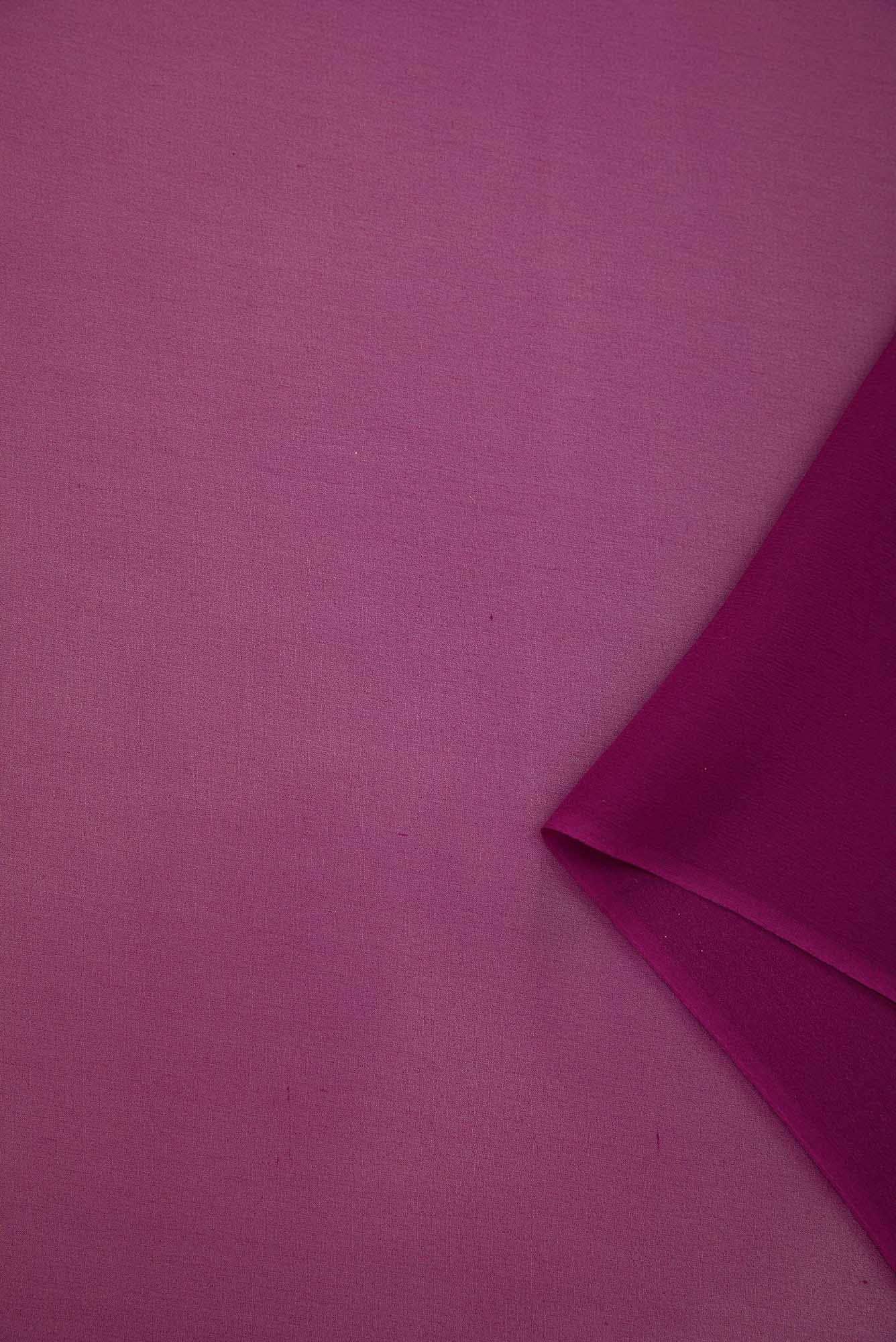 Burgundy Mysore Georgette Dress Material