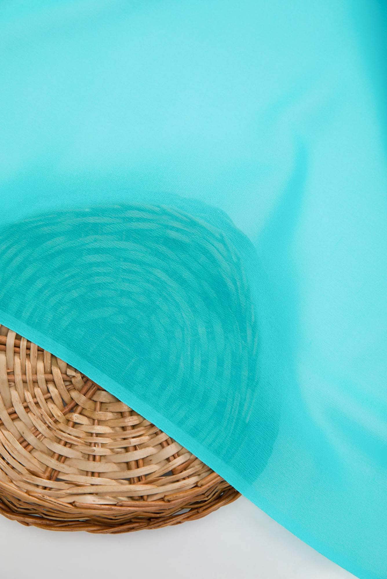 Sky Blue Mysore Georgette Dress Material