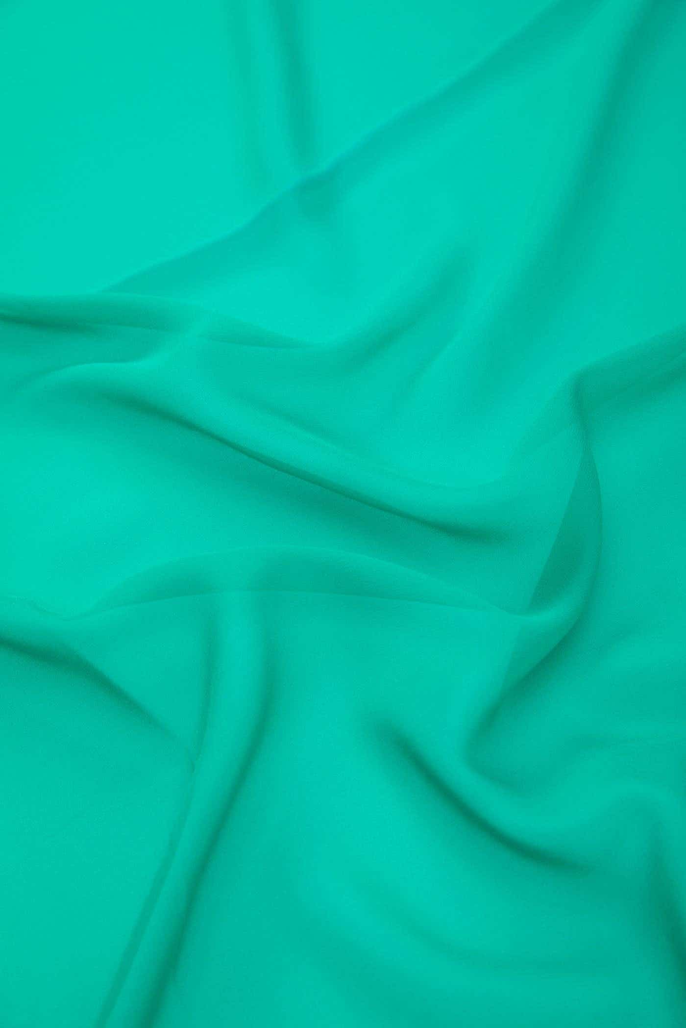 Sea Green Georgette Dress Material