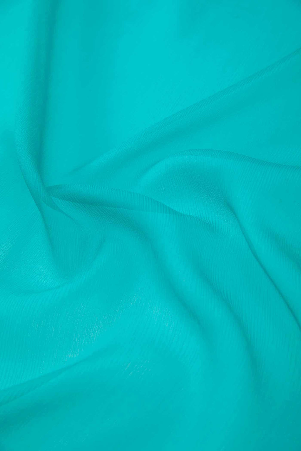 Peacock Blue Chiffon Dress Material