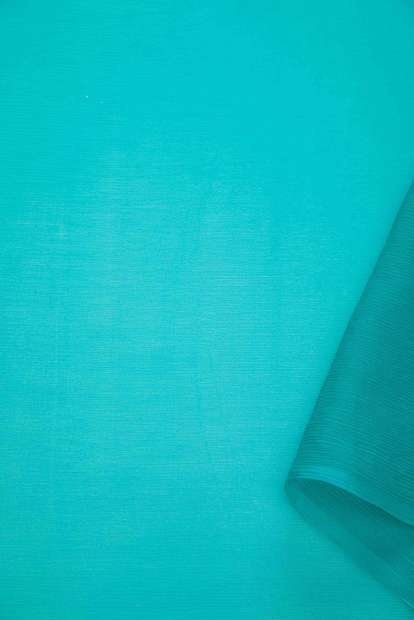 Peacock Blue Chiffon Dress Material