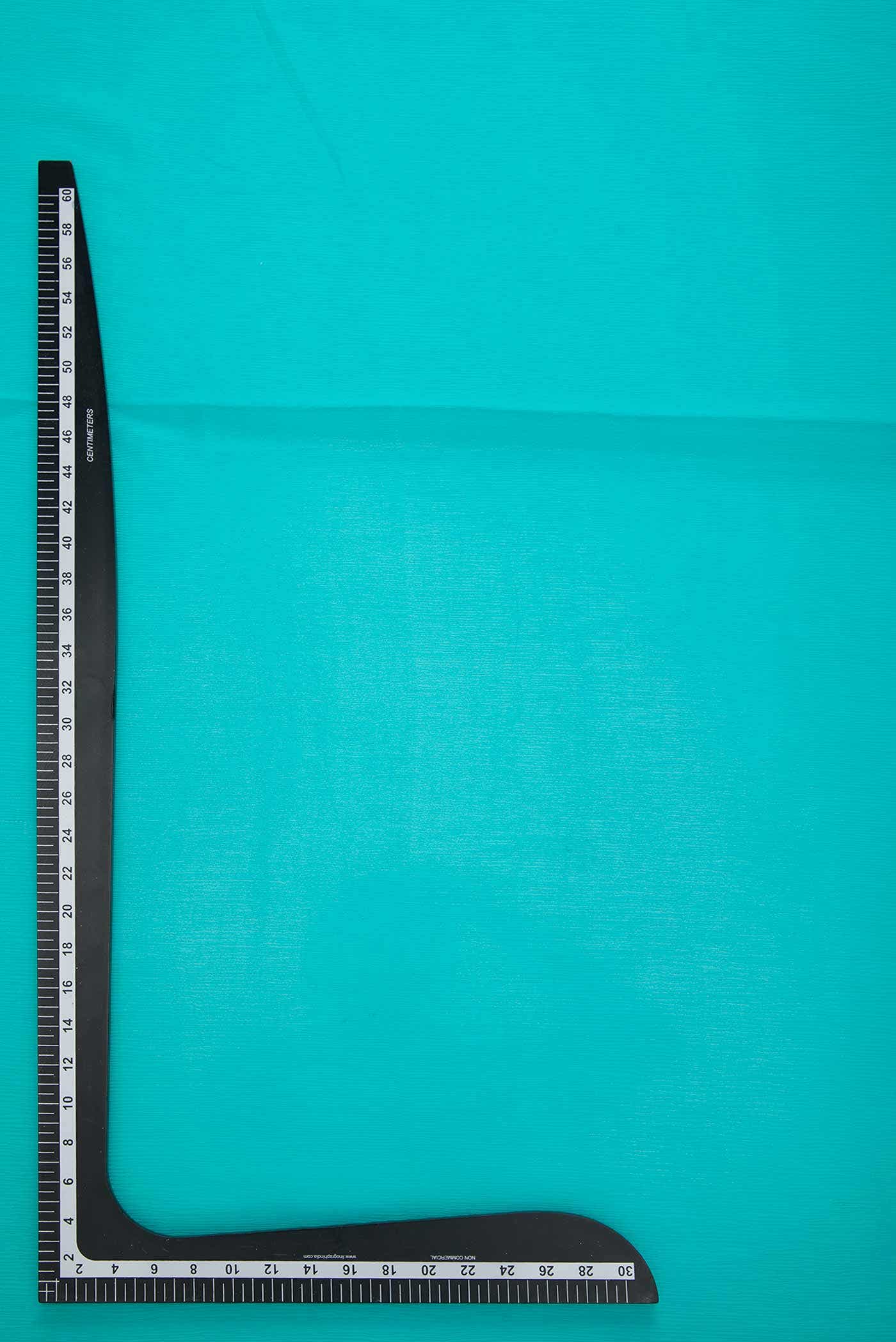 Peacock Blue Chiffon Dress Material
