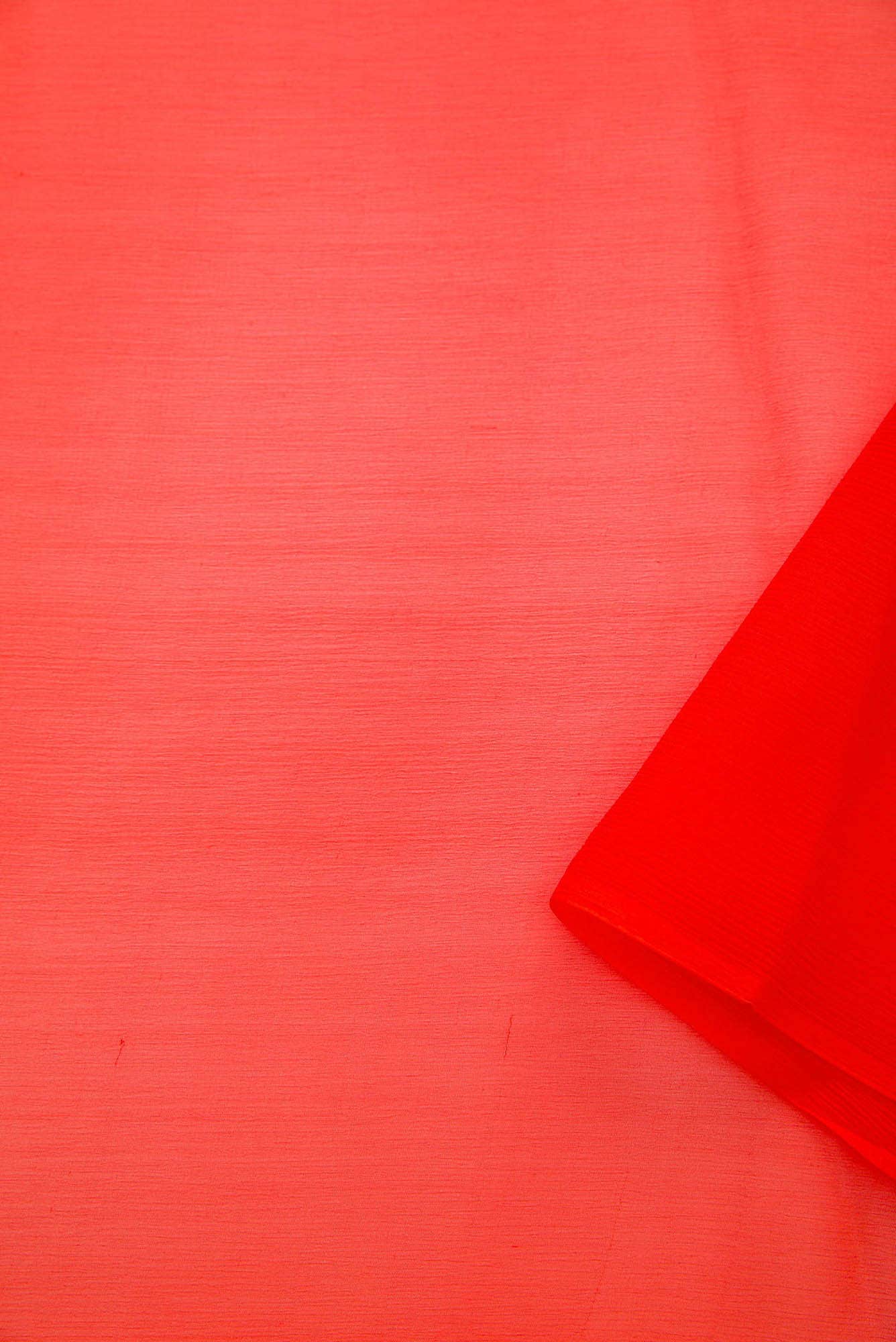Orange Chiffon Dress Material