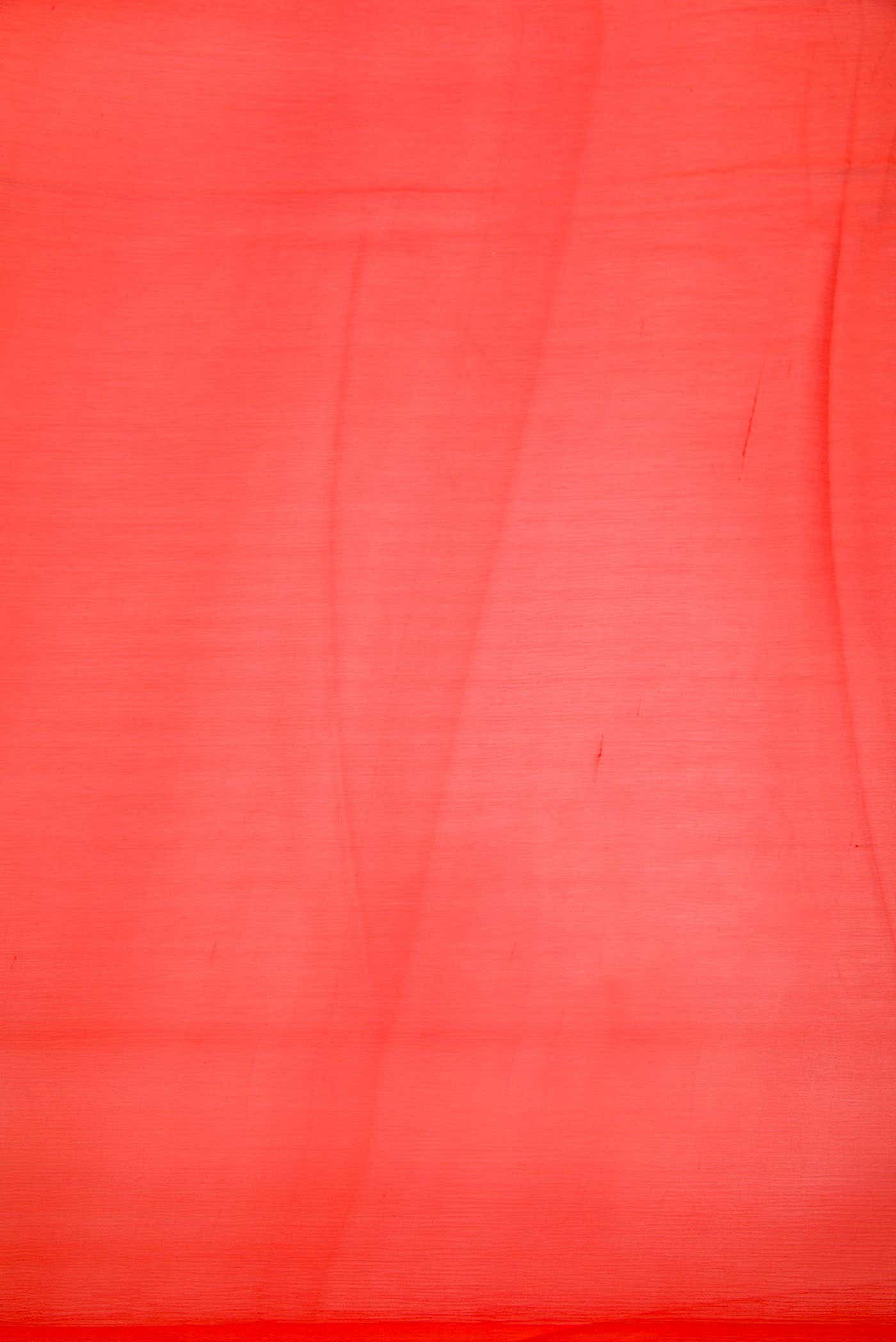 Orange Chiffon Dress Material