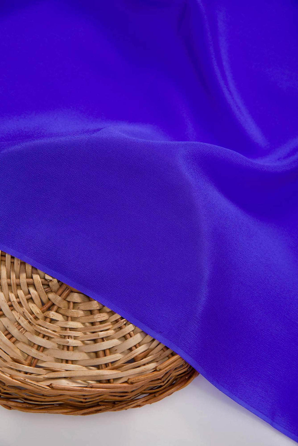 Royal Blue Crepe Dress Material