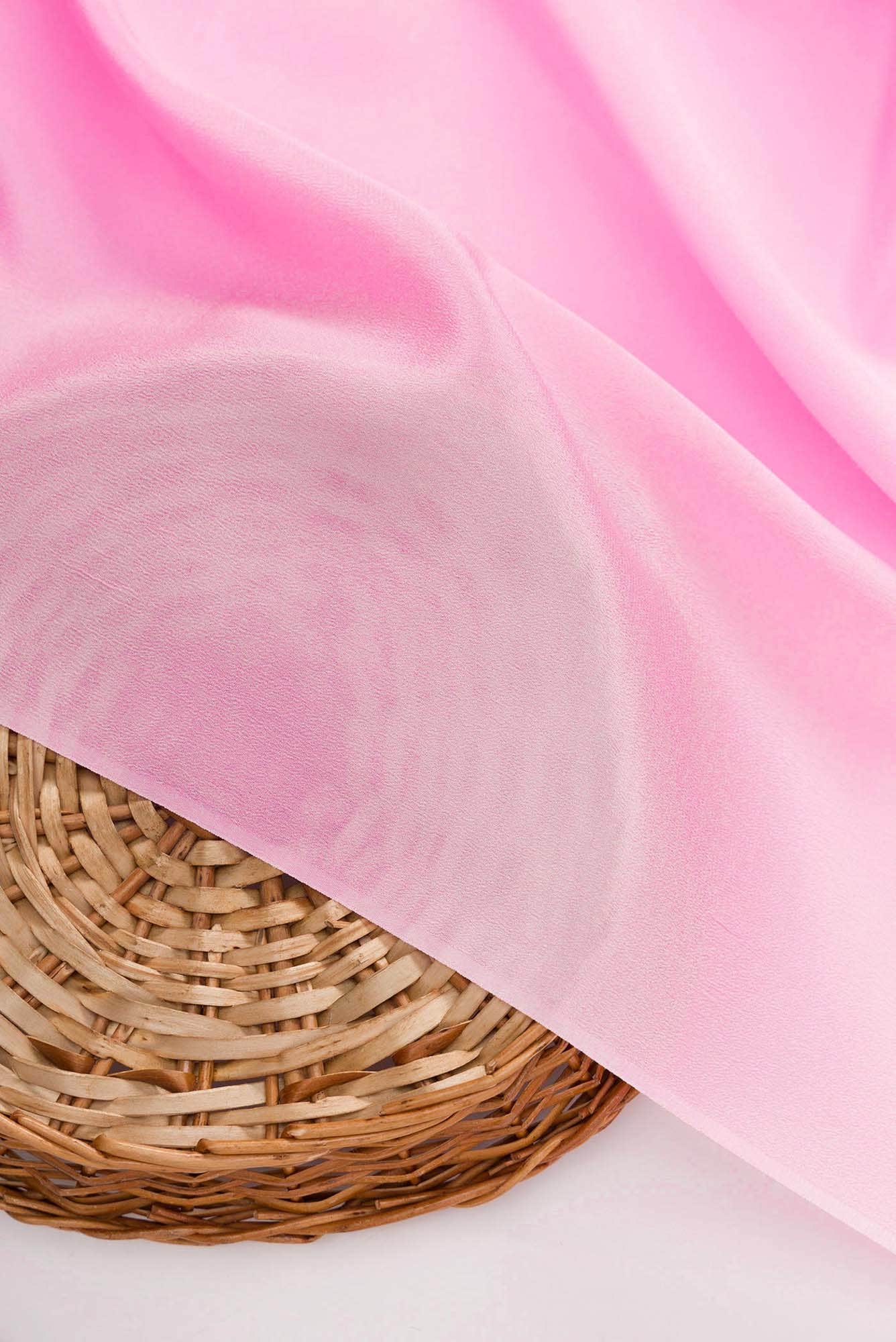 Pink Mysore Georgette Dress Material