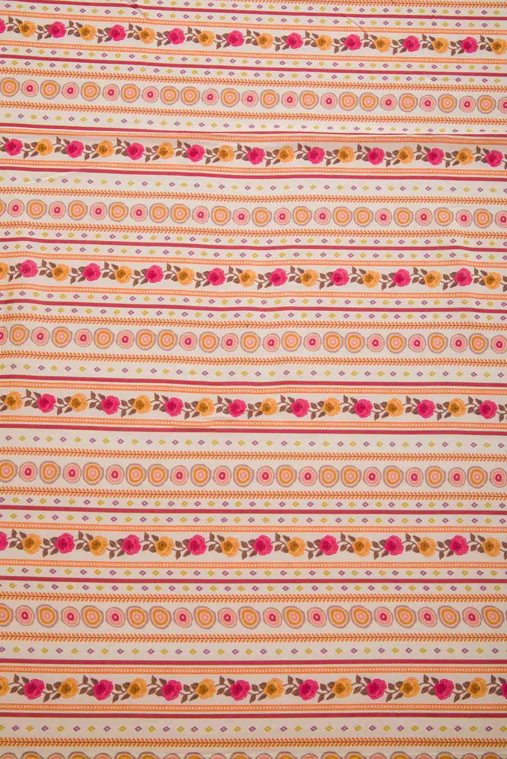 Off White Chanderi Silk Dress Material
