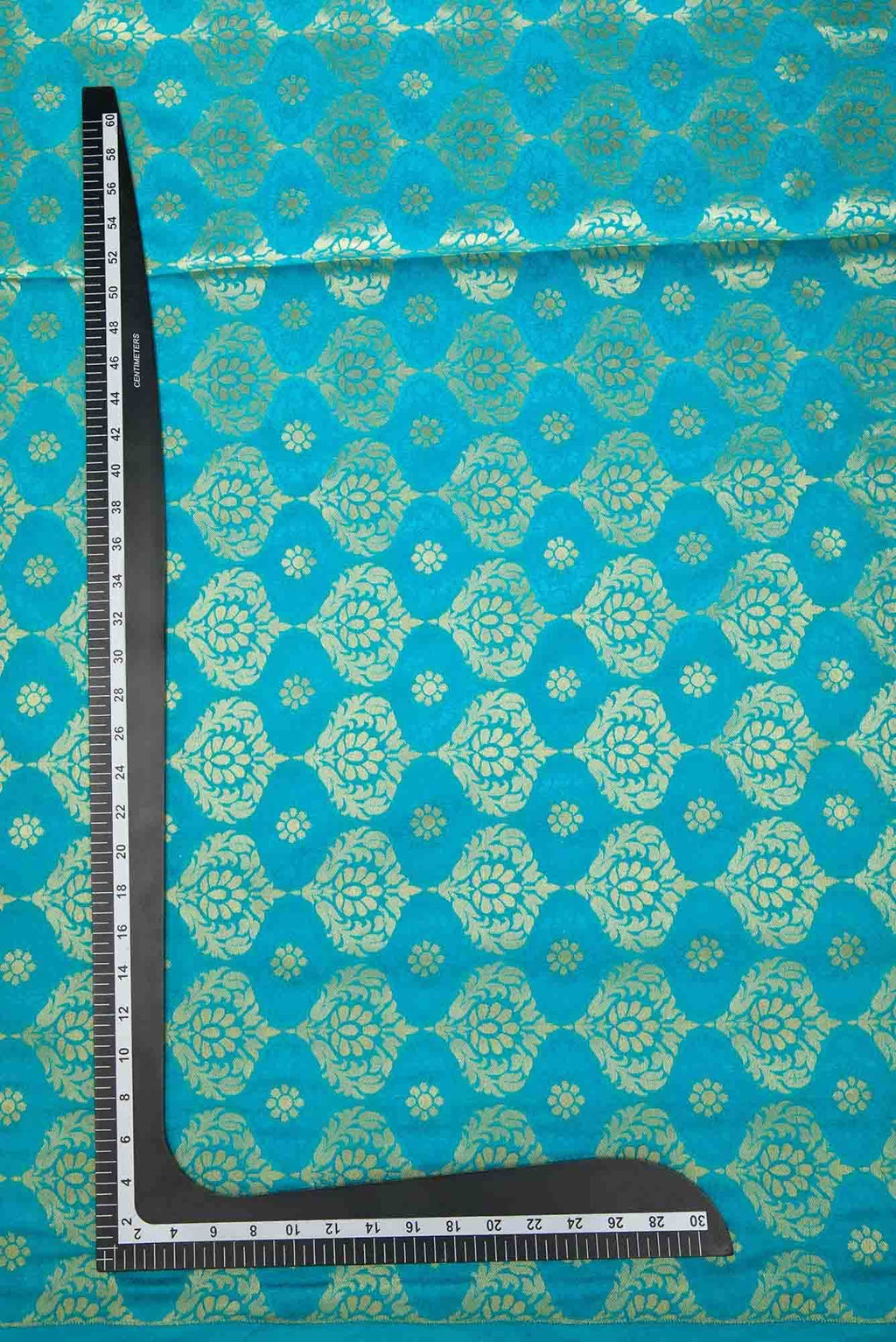 Sky Blue Banarasi Silk Dress Material