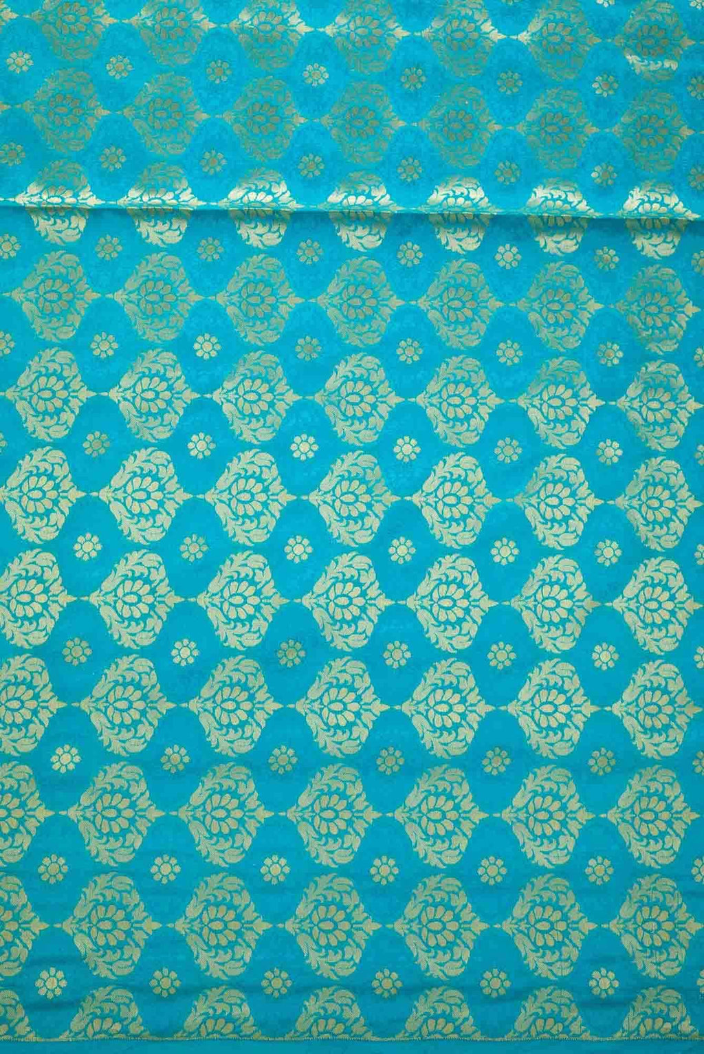 Sky Blue Banarasi Silk Dress Material