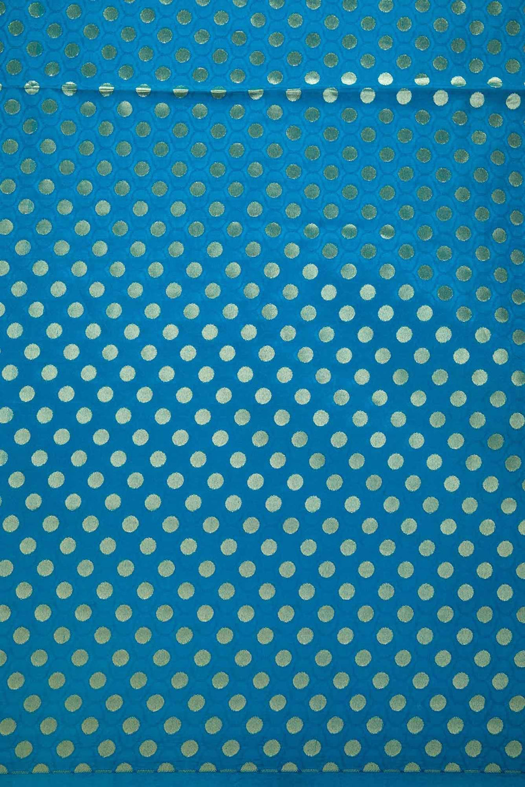 Blue Banarasi Silk Dress Material