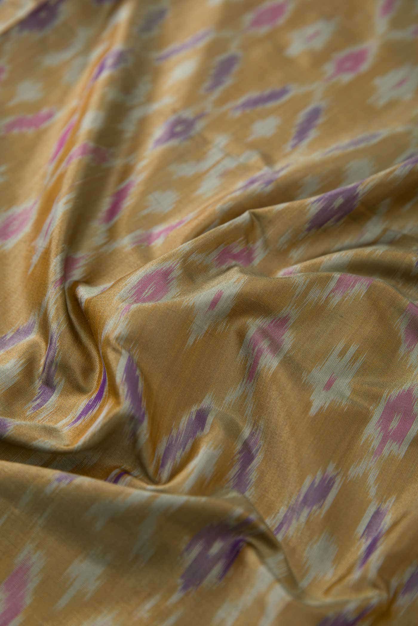 Mehandi Green Double Ikat Dress Material