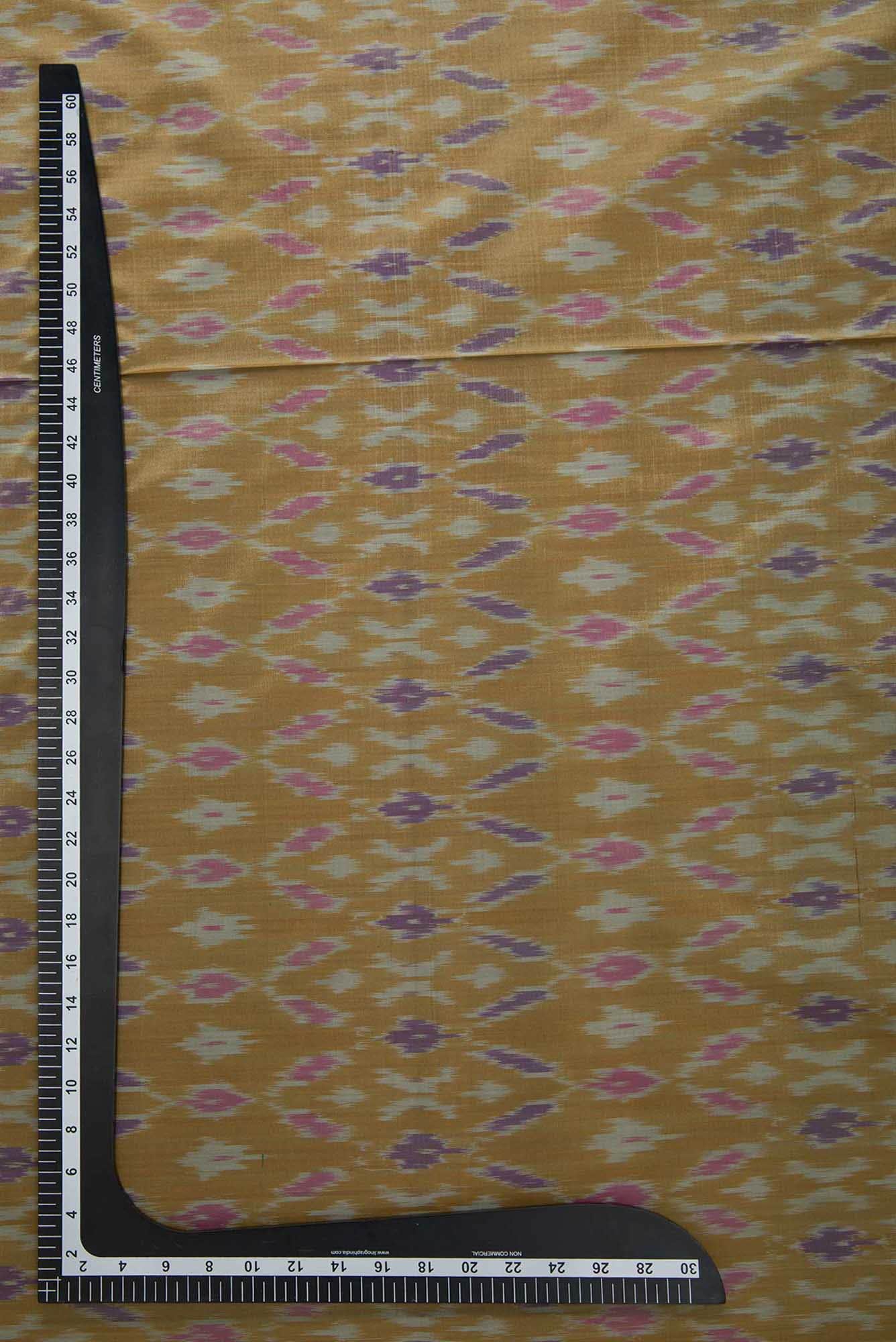 Mehandi Green Double Ikat Dress Material