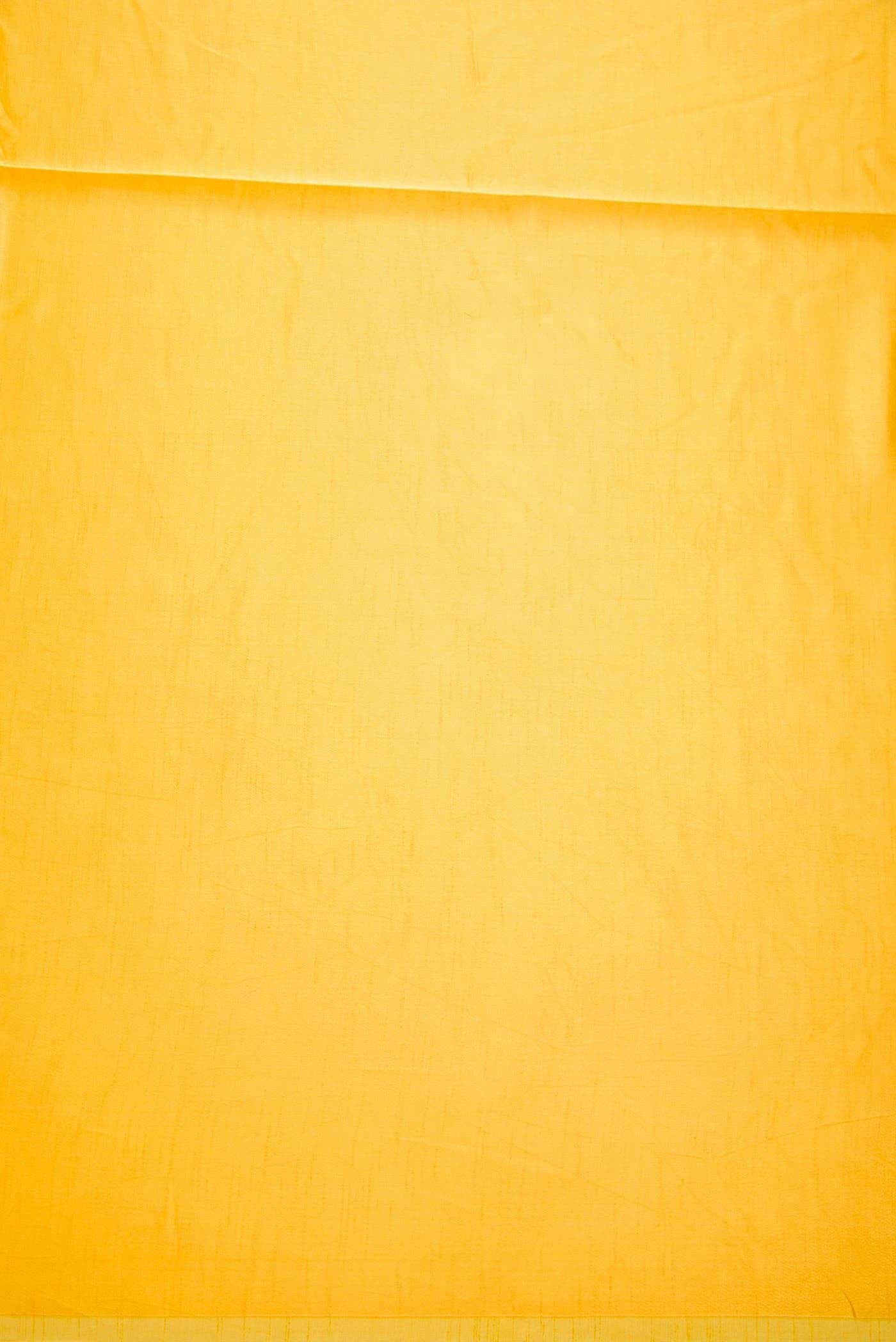 Yellow Satin Silk Dress Material
