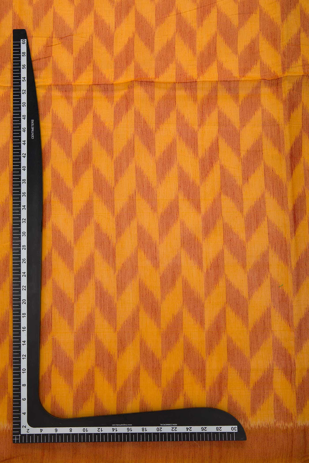 Yellow and Maroon Silk Cotton Dress Material